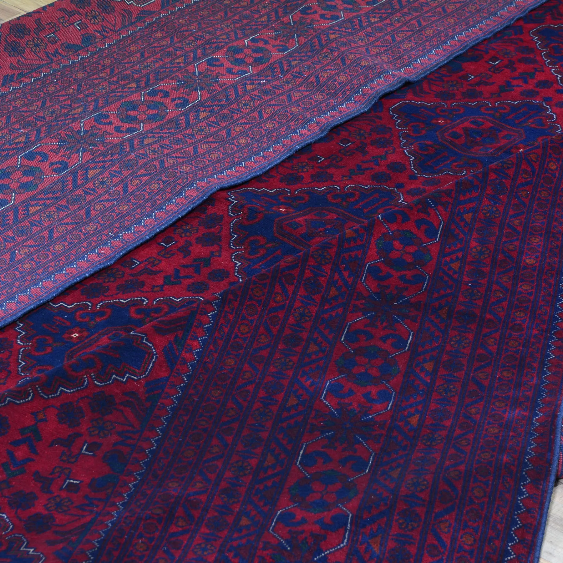 Hand-Knotted Fine Tribal Khal Mohammadi Wool Rug (Size 9.9 X 13.3) Cwral-7185