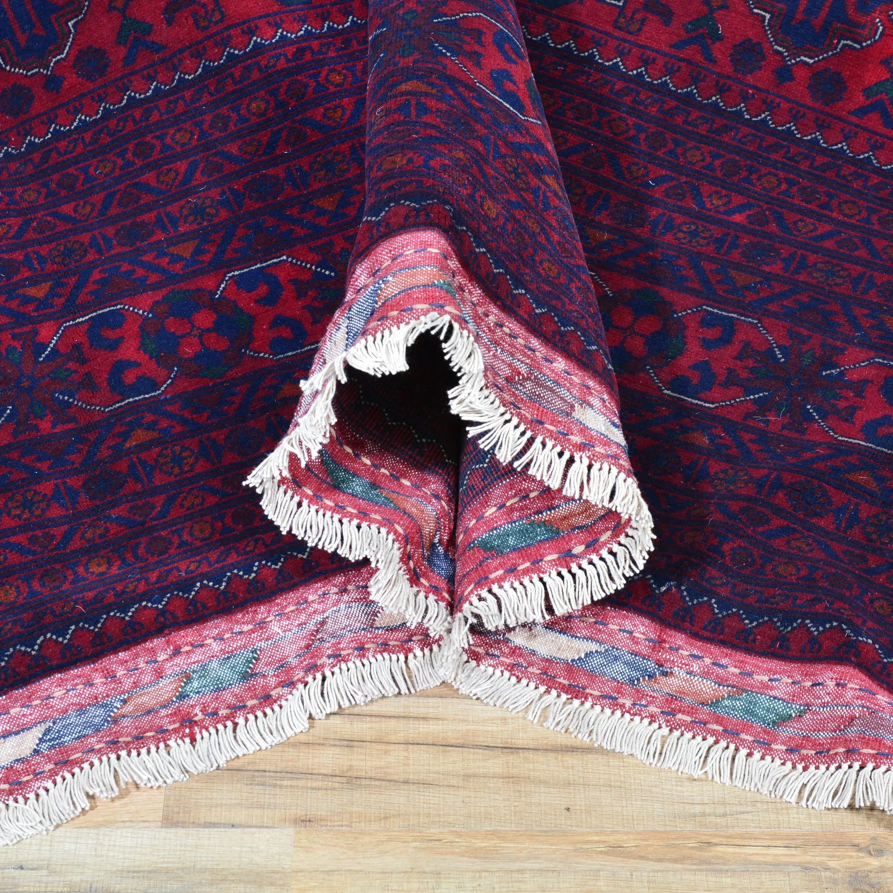 Hand-Knotted Fine Tribal Khal Mohammadi Wool Rug (Size 9.9 X 13.3) Cwral-7185
