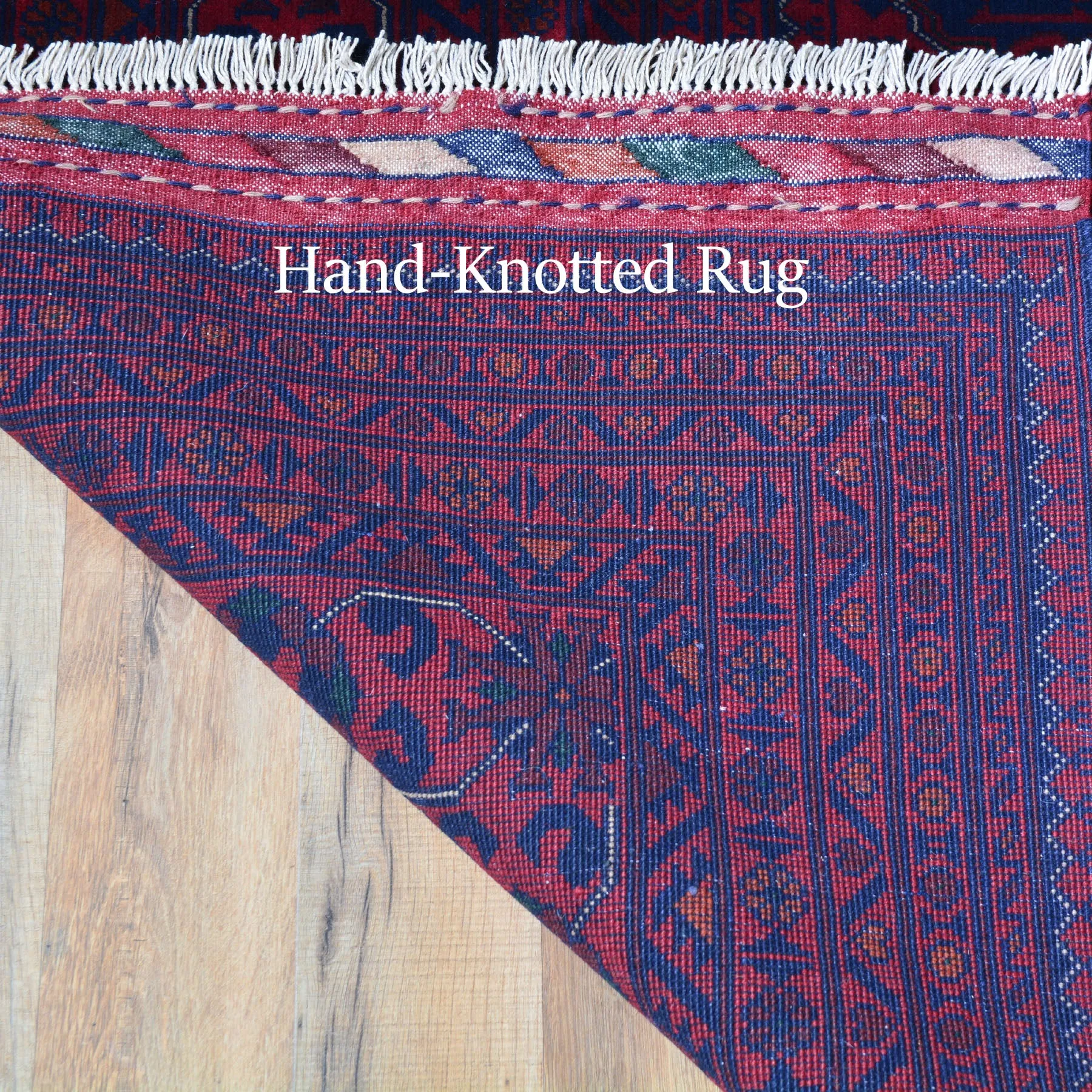 Hand-Knotted Fine Tribal Khal Mohammadi Wool Rug (Size 9.9 X 13.3) Cwral-7185