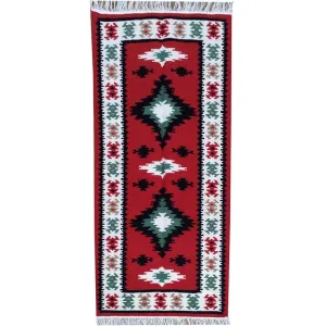 Hand-Knotted Handmade Kilim Reversible Wool Geometric Design Rug (Size 2.0 X 4.1) Brrsf-483