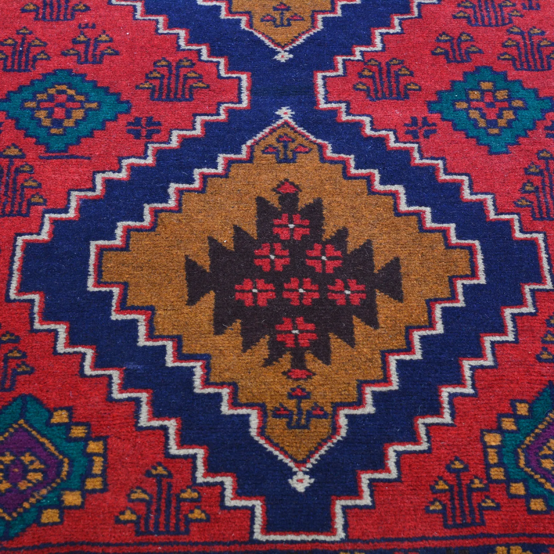 Hand-Knotted Handmade Tribal Persian Baluchi 100% Wool Rug (Size 2.9 X 12.11) Brral-2946