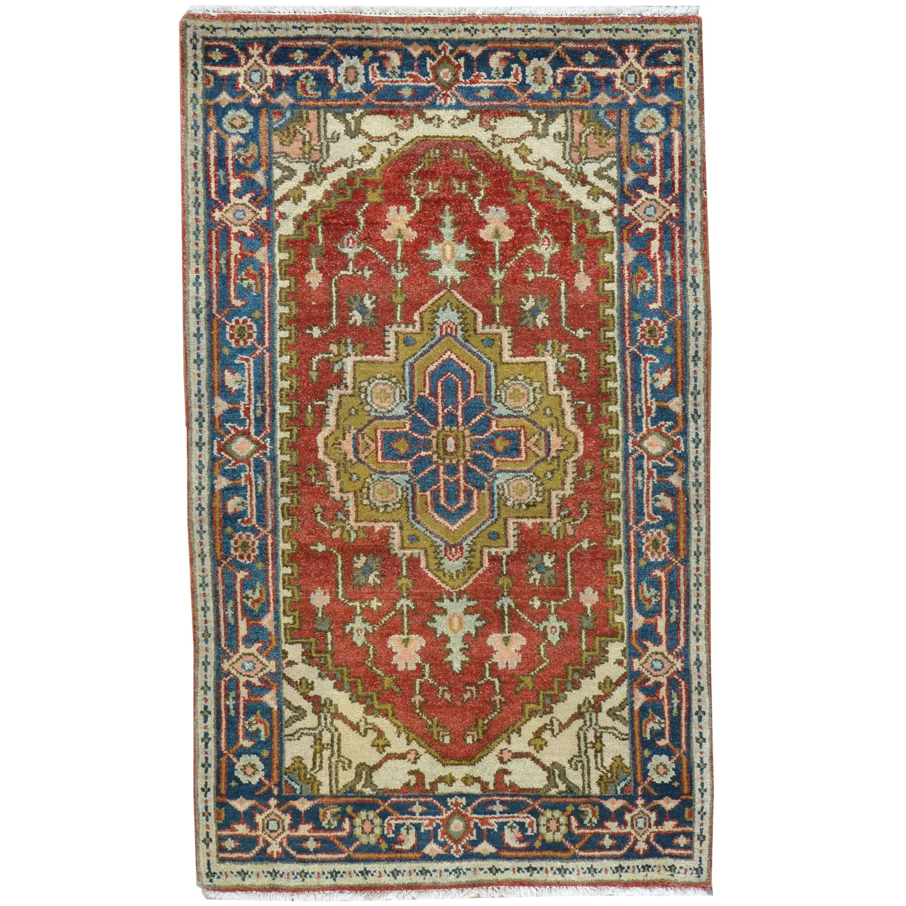 Hand-Knotted Heriz Serapi Design Handmade Wool Rug (Size 3.1 X 5.2) Brral-4272