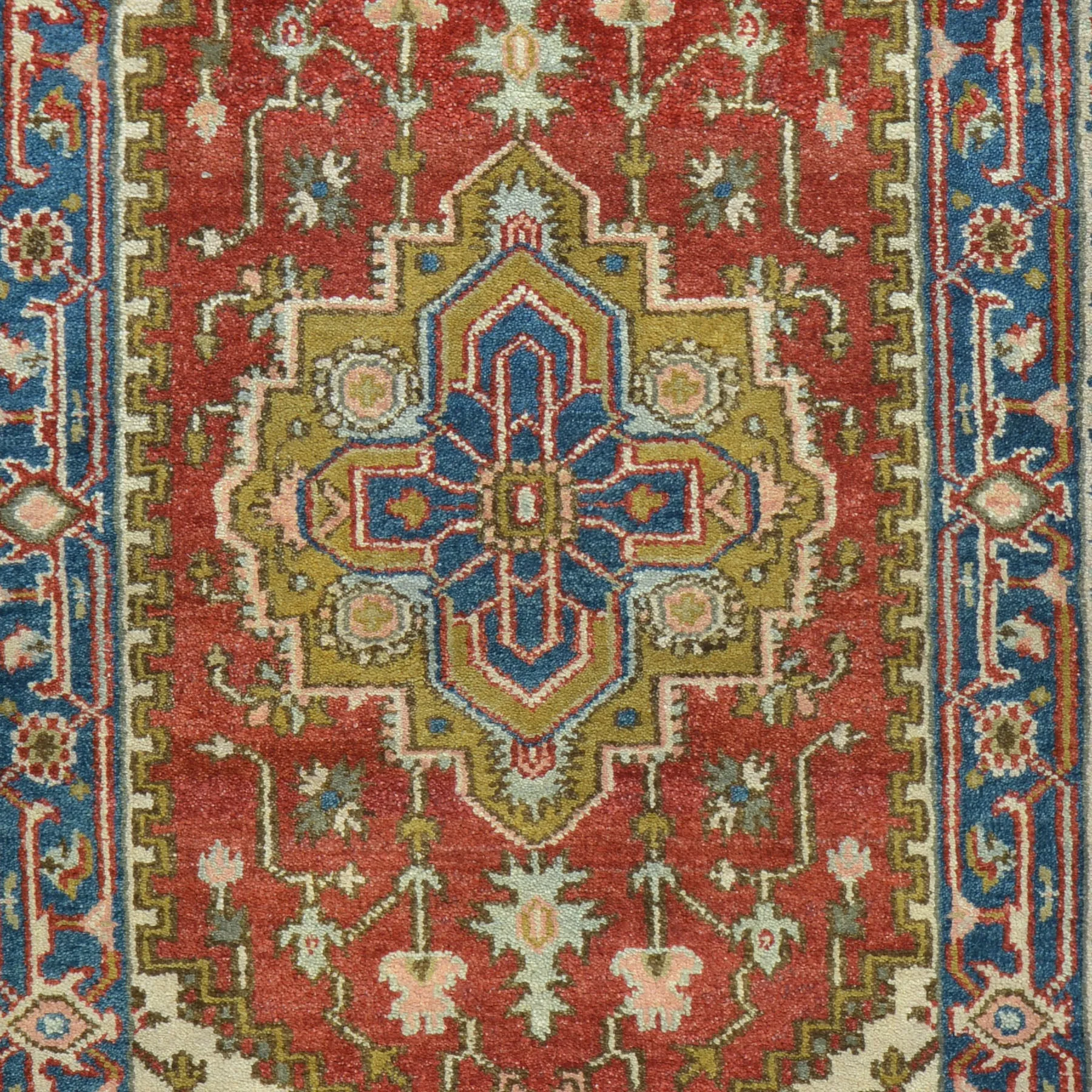 Hand-Knotted Heriz Serapi Design Handmade Wool Rug (Size 3.1 X 5.2) Brral-4272