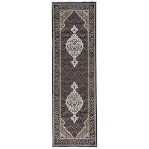 Hand-Knotted Indo Traditional Classic Design Rug (Size 2.6 X 8.2) Brral-4512