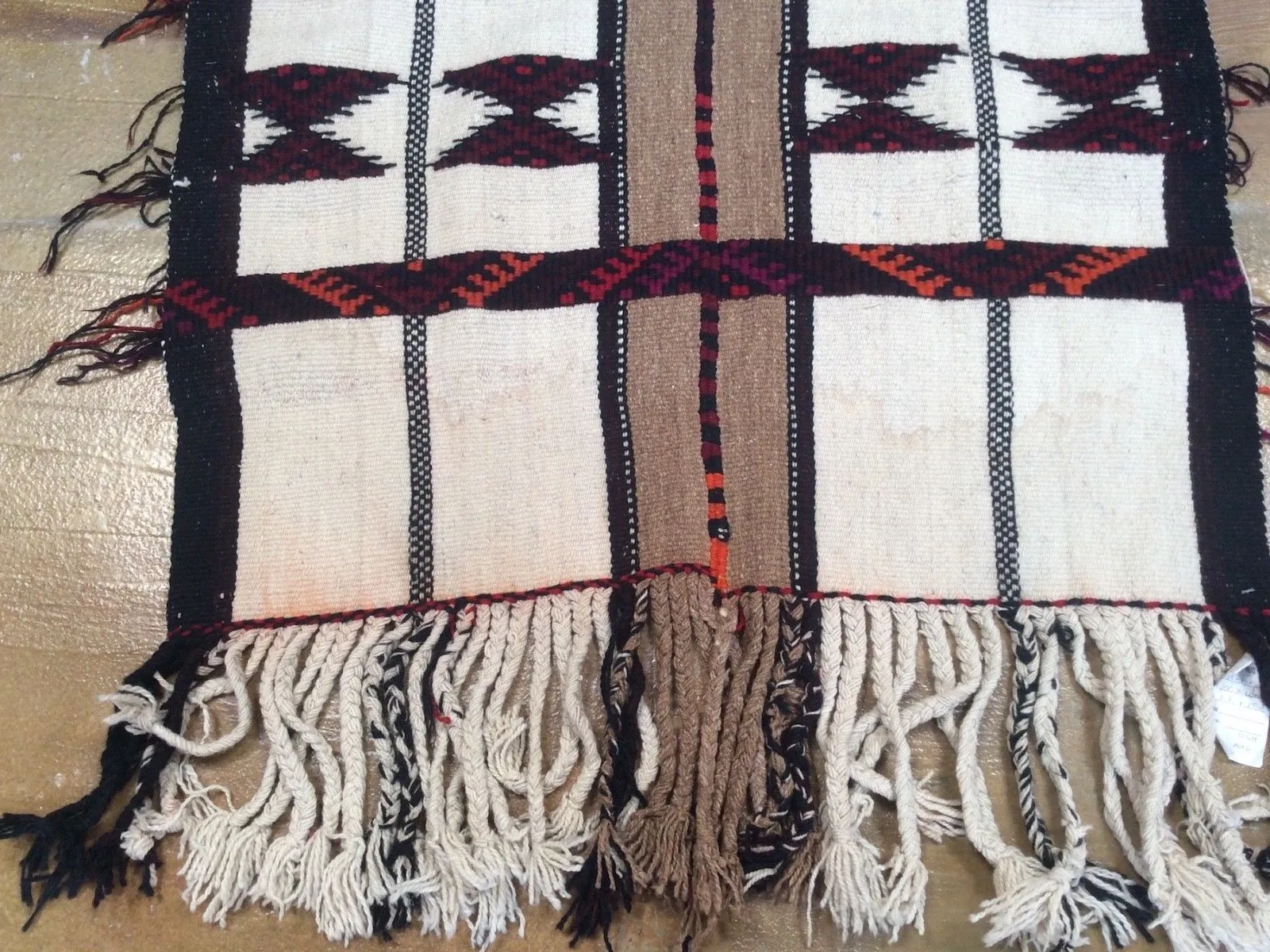 Hand-Knotted Kurdish Runner Tribal Design 100% Wool (Size 3.3 X 16.3) Brrsf-1230