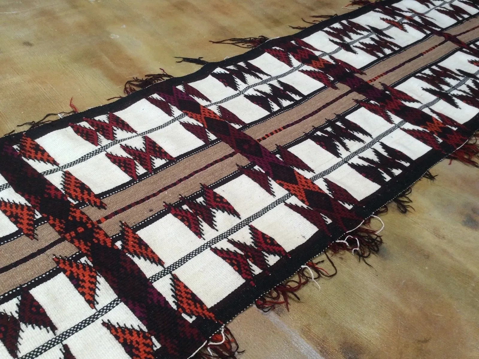 Hand-Knotted Kurdish Runner Tribal Design 100% Wool (Size 3.3 X 16.3) Brrsf-1230