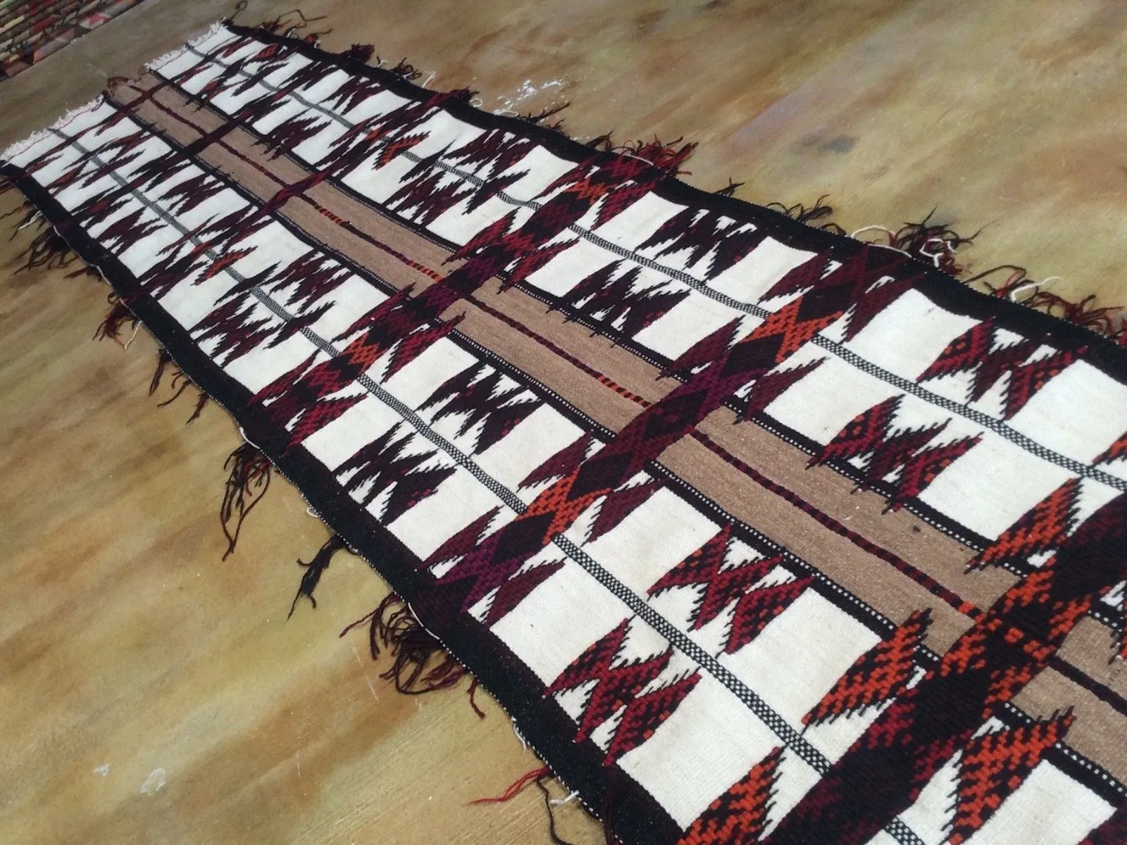 Hand-Knotted Kurdish Runner Tribal Design 100% Wool (Size 3.3 X 16.3) Brrsf-1230