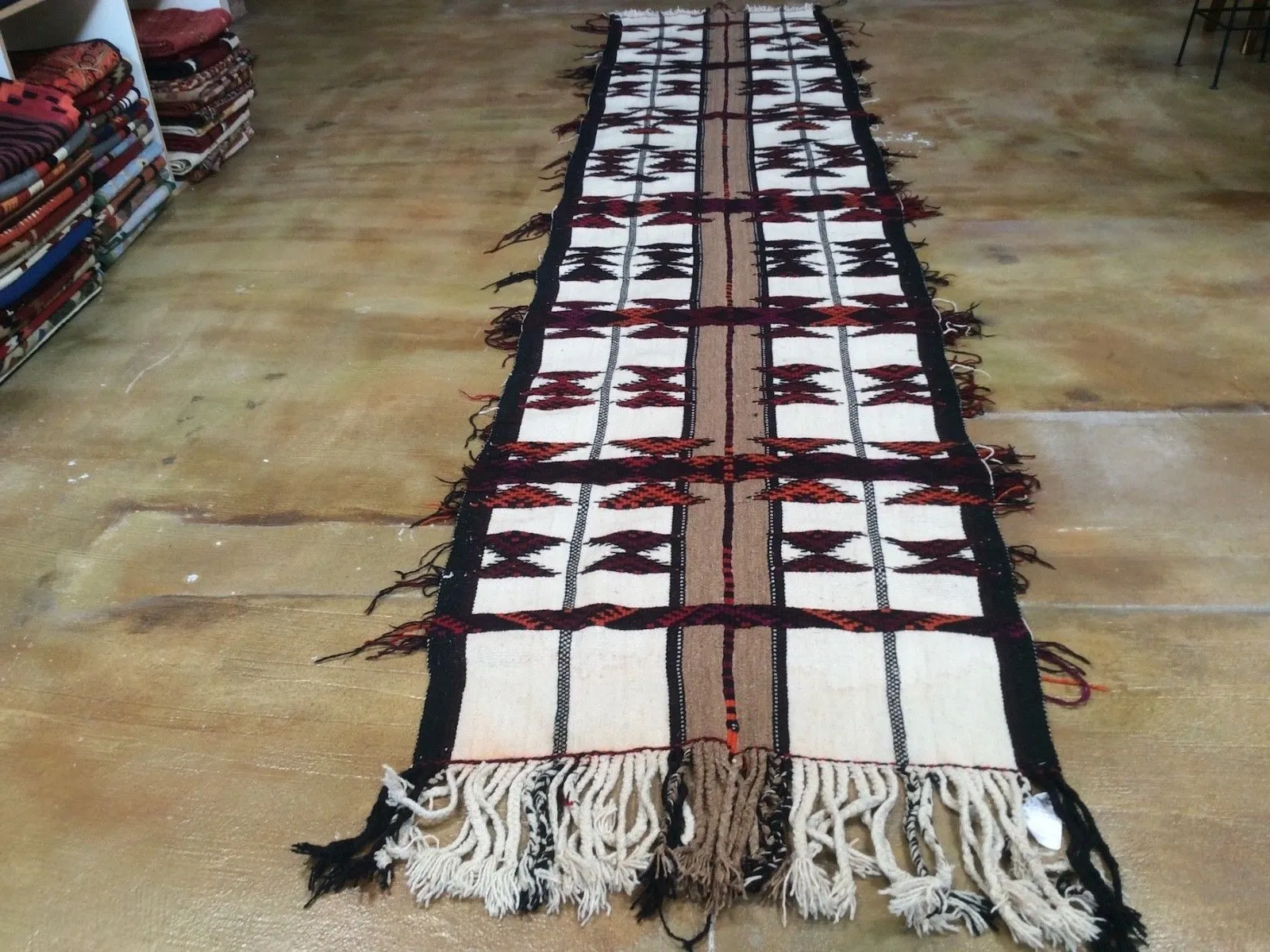 Hand-Knotted Kurdish Runner Tribal Design 100% Wool (Size 3.3 X 16.3) Brrsf-1230