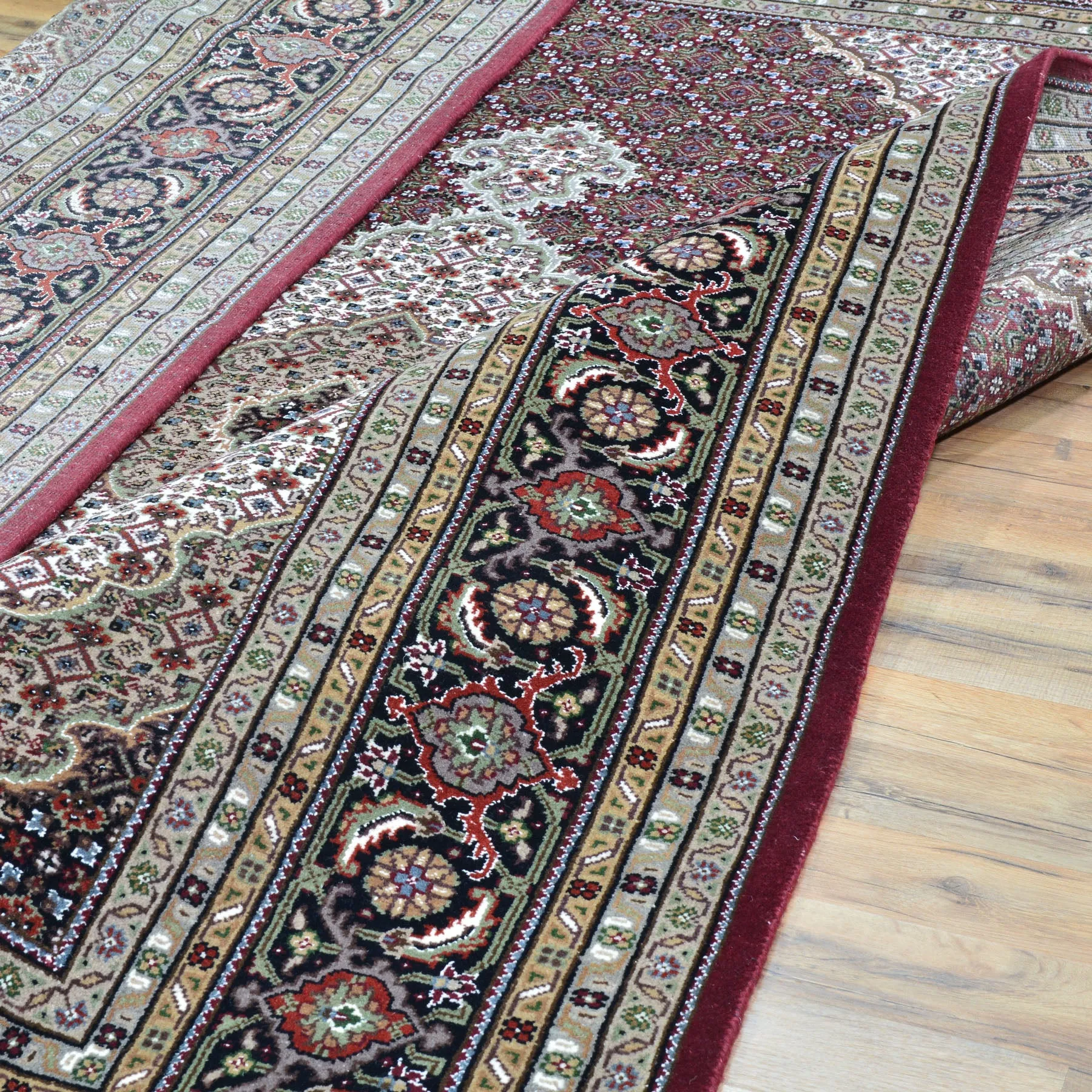 Hand-Knotted Mahi Tabriz Design Handmade Wool & Silk Rug (Size 7.9 X 10.0) Cwral-9231