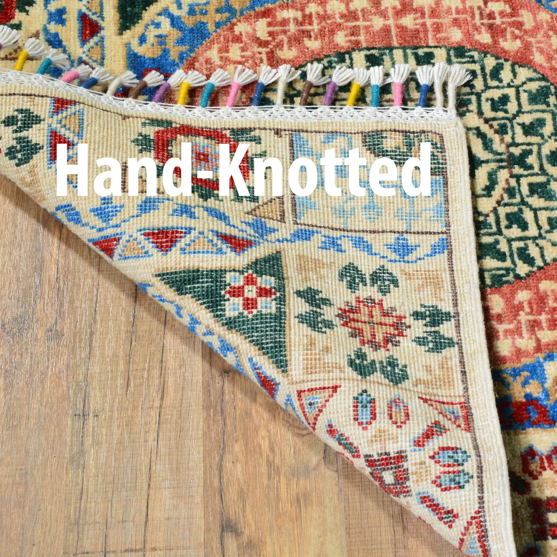 Hand-Knotted Mamluk Design 100% Wool Handmade Rug (Size 2.7 X 19.6) Cwral-6771