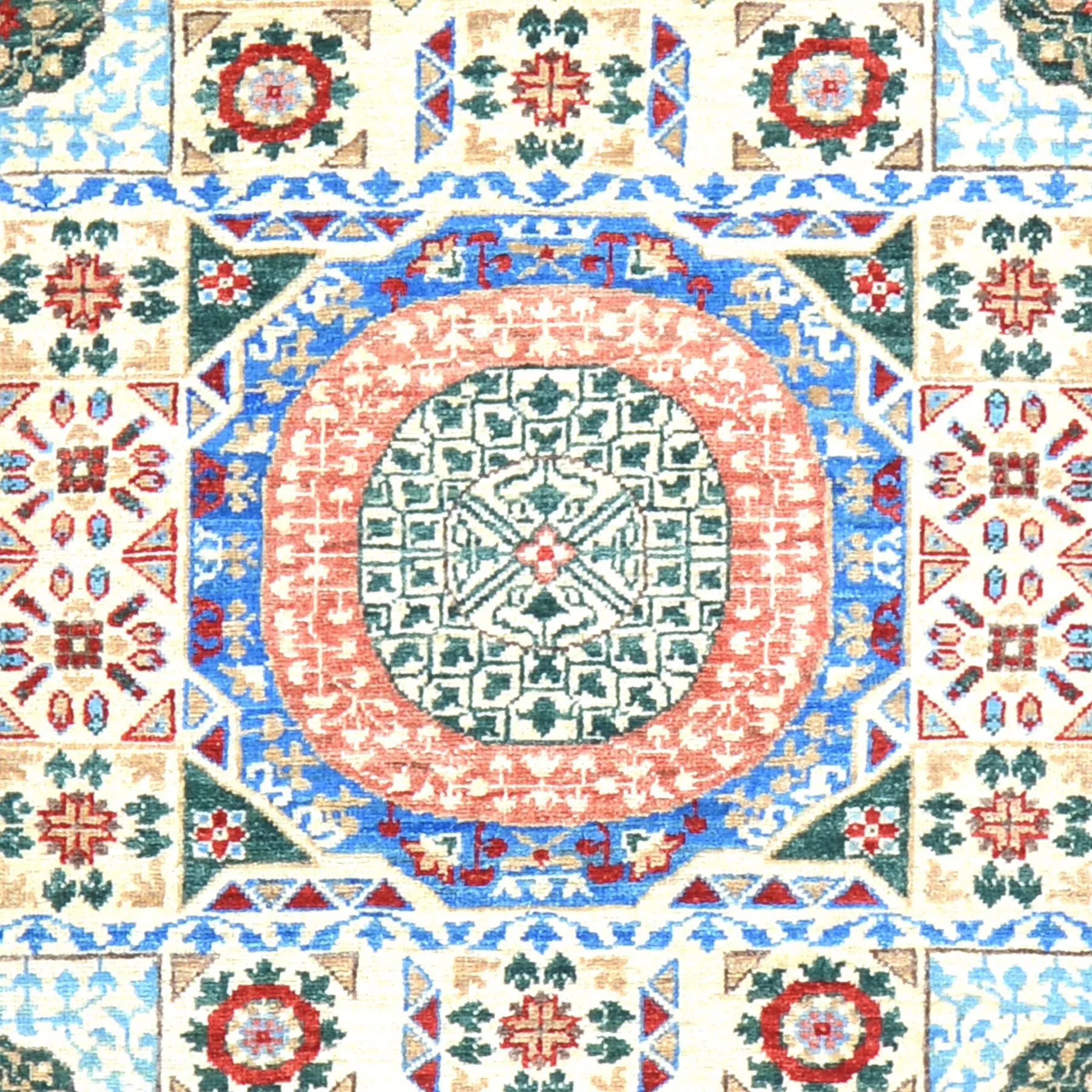 Hand-Knotted Mamluk Design 100% Wool Handmade Rug (Size 2.7 X 19.6) Cwral-6771