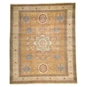 Hand-Knotted Mamluk Design Handmade Wool Rug (Size 8.9 X 11.5) Brral-1185