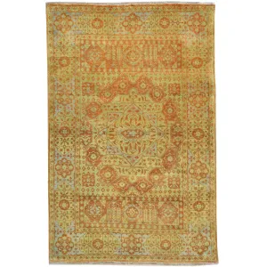 Hand-Knotted Mamluk Egyptian Design Wool Rug (Size 3.8 X 5.7) Cwral-9111