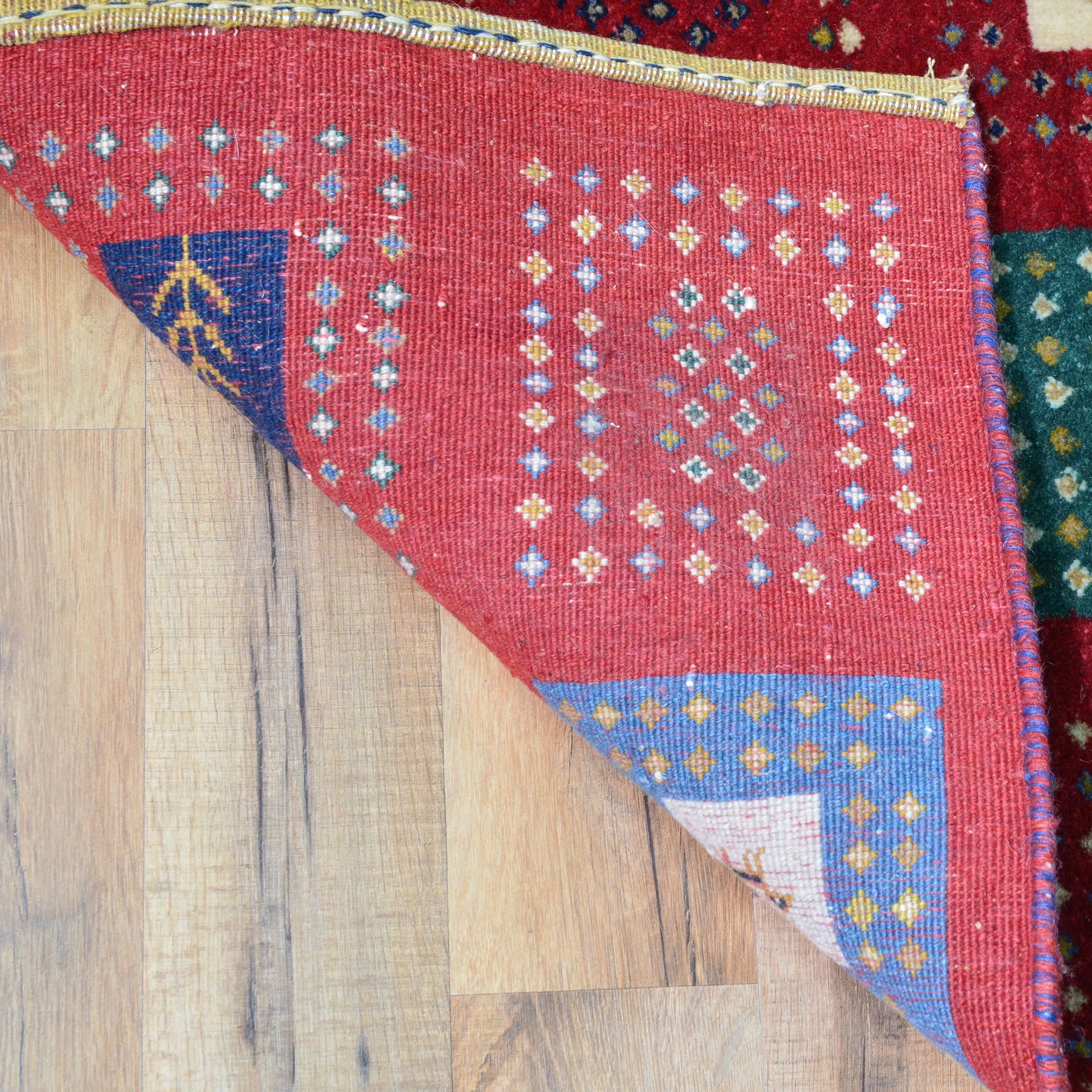 Hand-Knotted Modern Contemporary Gabbeh Design 100% Wool Rug (Size 2.6 X 13.10) Cwral-8328