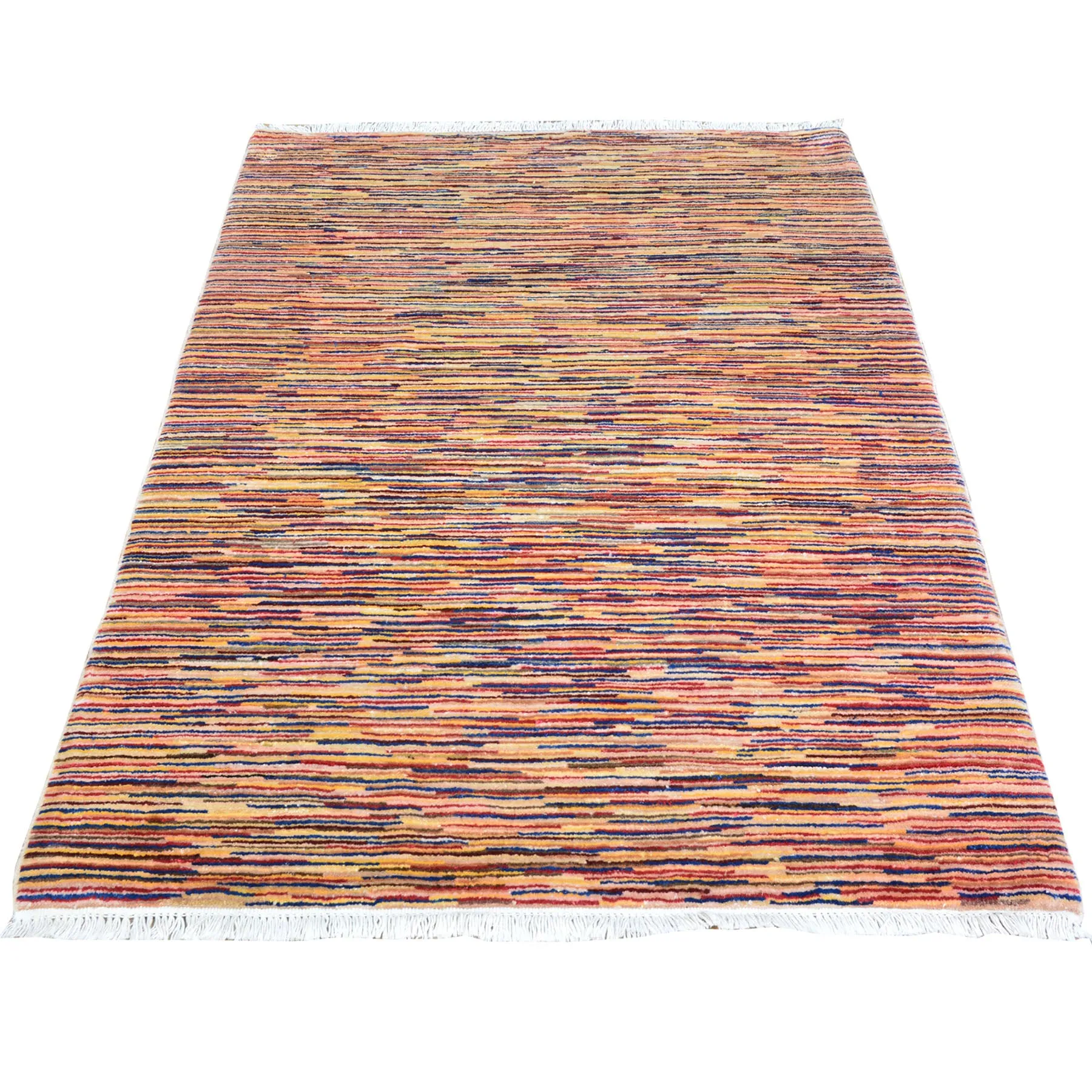 Hand-Knotted Modern Design Handmade Wool Rug (Size 3.0 X 4.11) Cwral-8481