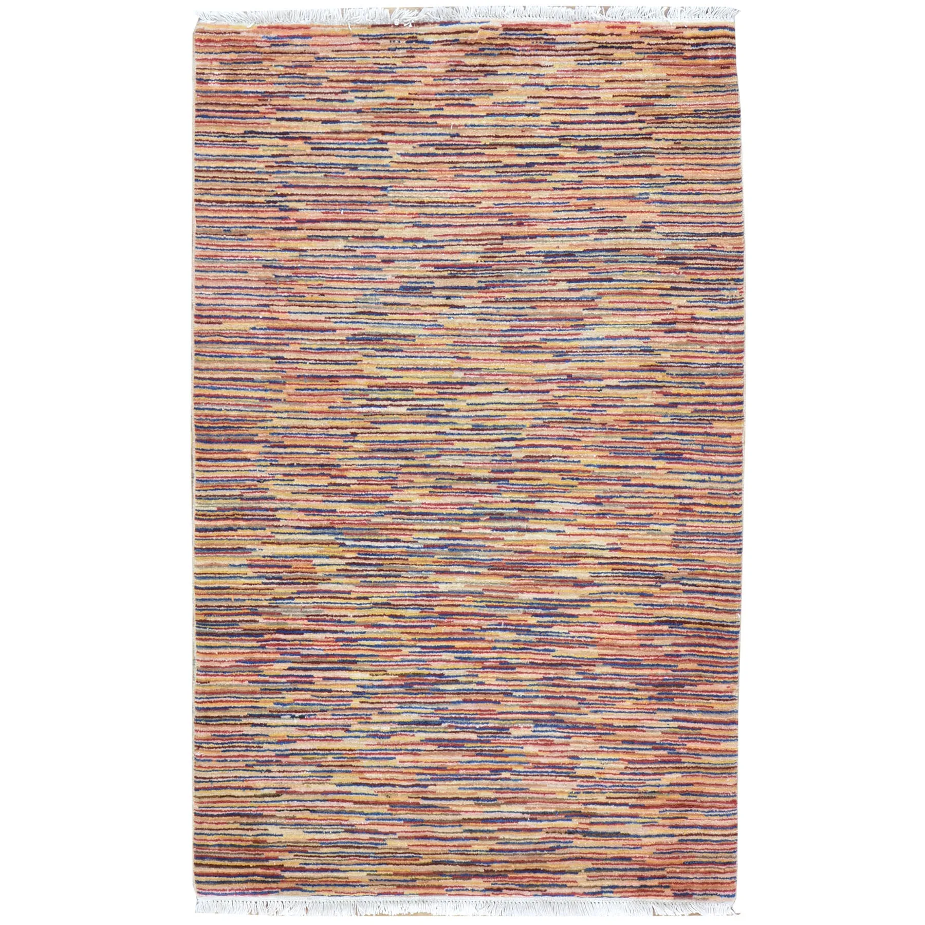 Hand-Knotted Modern Design Handmade Wool Rug (Size 3.0 X 4.11) Cwral-8481
