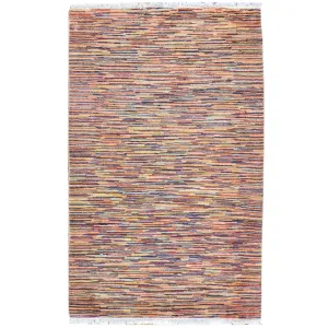 Hand-Knotted Modern Design Handmade Wool Rug (Size 3.0 X 4.11) Cwral-8481