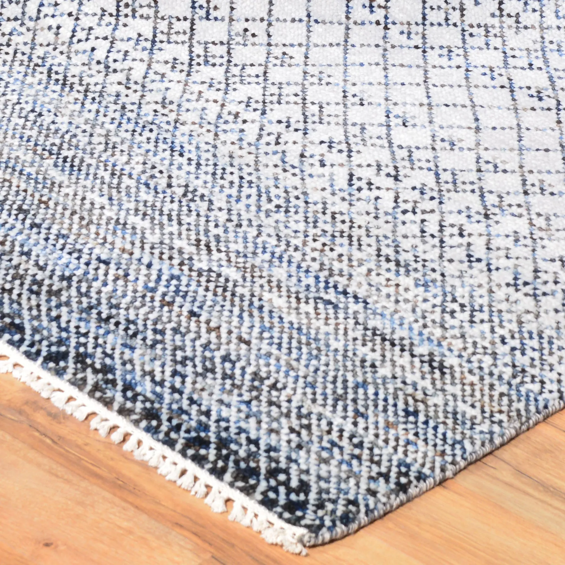 Hand-Knotted Modern Design Handmade Wool Rug (Size 9.3 X 11.8) Cwral-7974