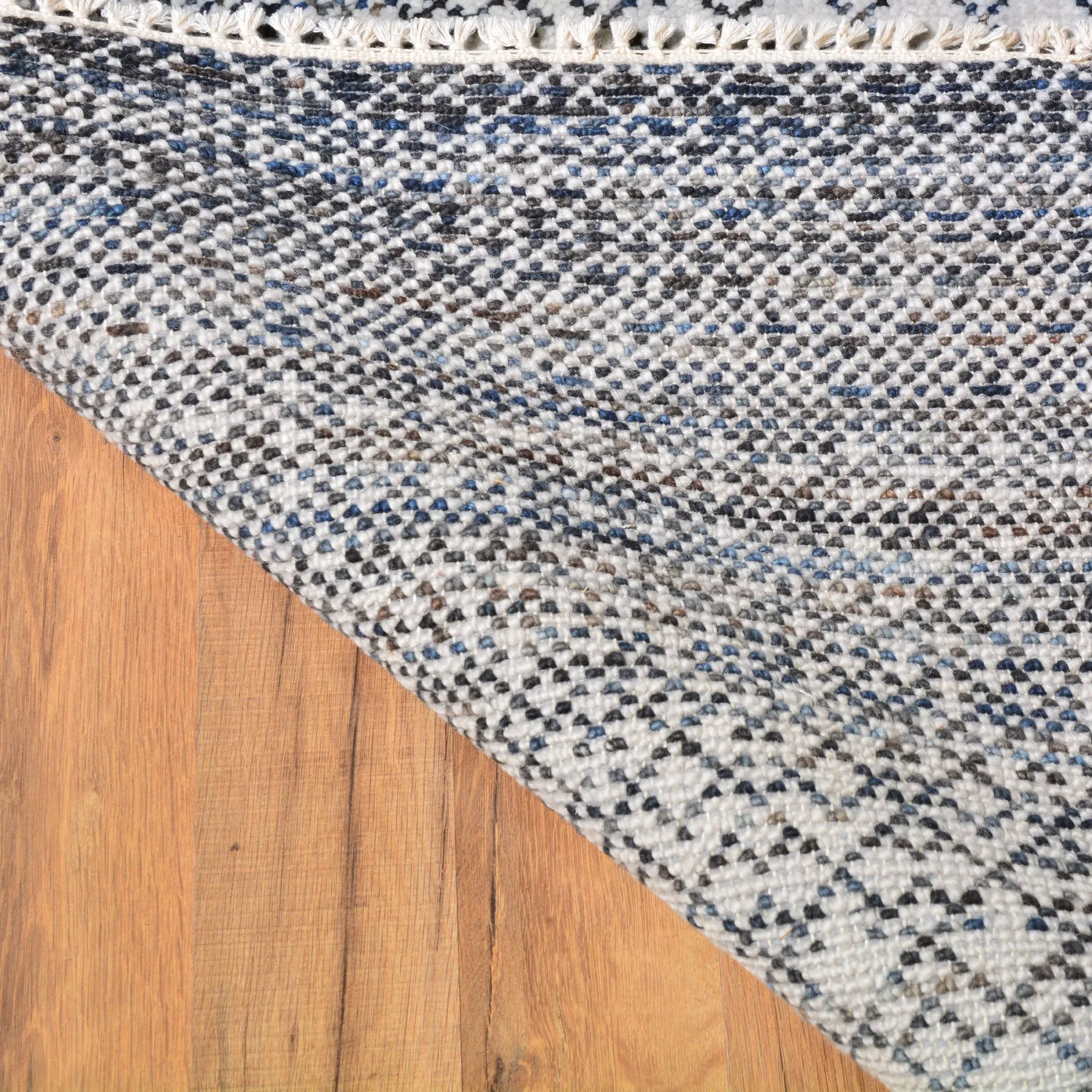Hand-Knotted Modern Design Handmade Wool Rug (Size 9.3 X 11.8) Cwral-7974