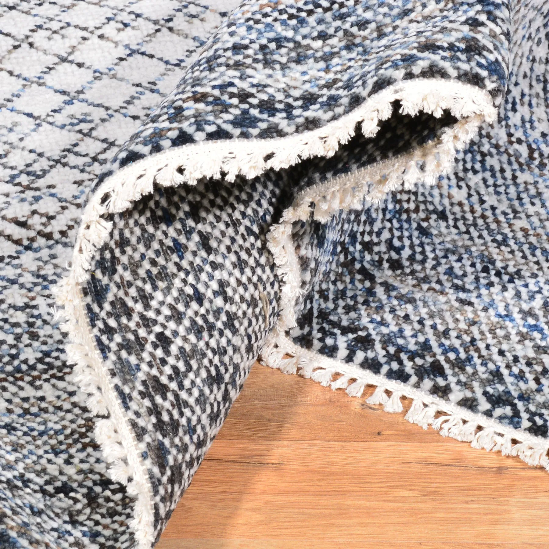 Hand-Knotted Modern Design Handmade Wool Rug (Size 9.3 X 11.8) Cwral-7974
