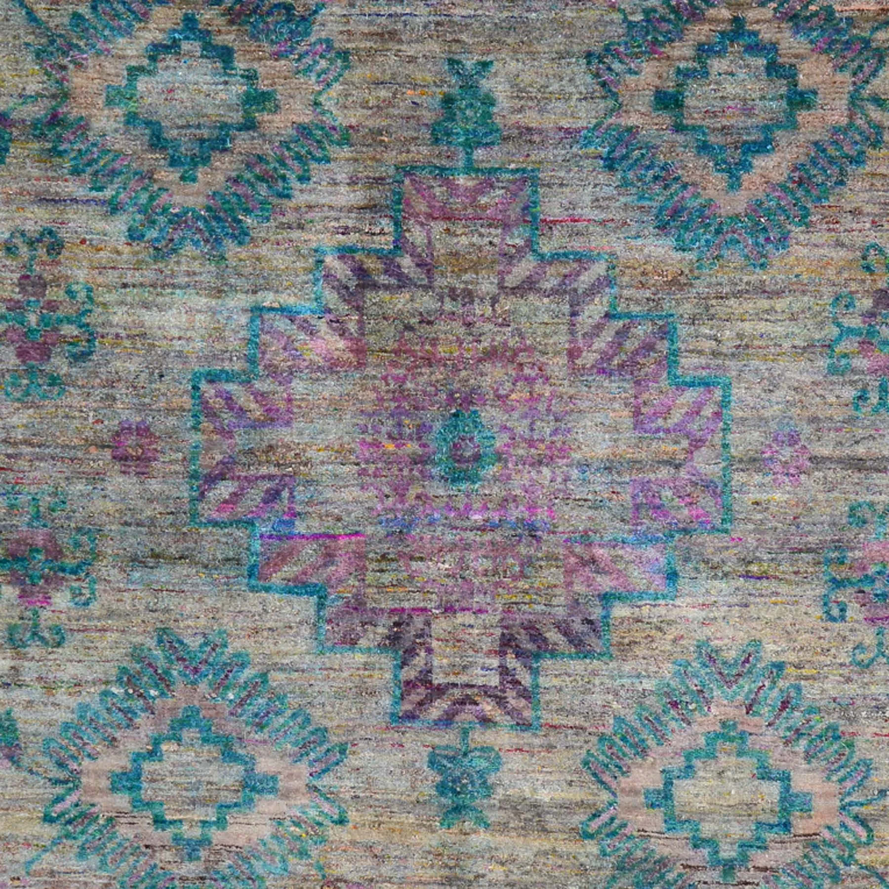 Hand-Knotted Modern Design Oriental Sari Silk Handmade Rug (Size 8.0 X 10.2) Brral-1062