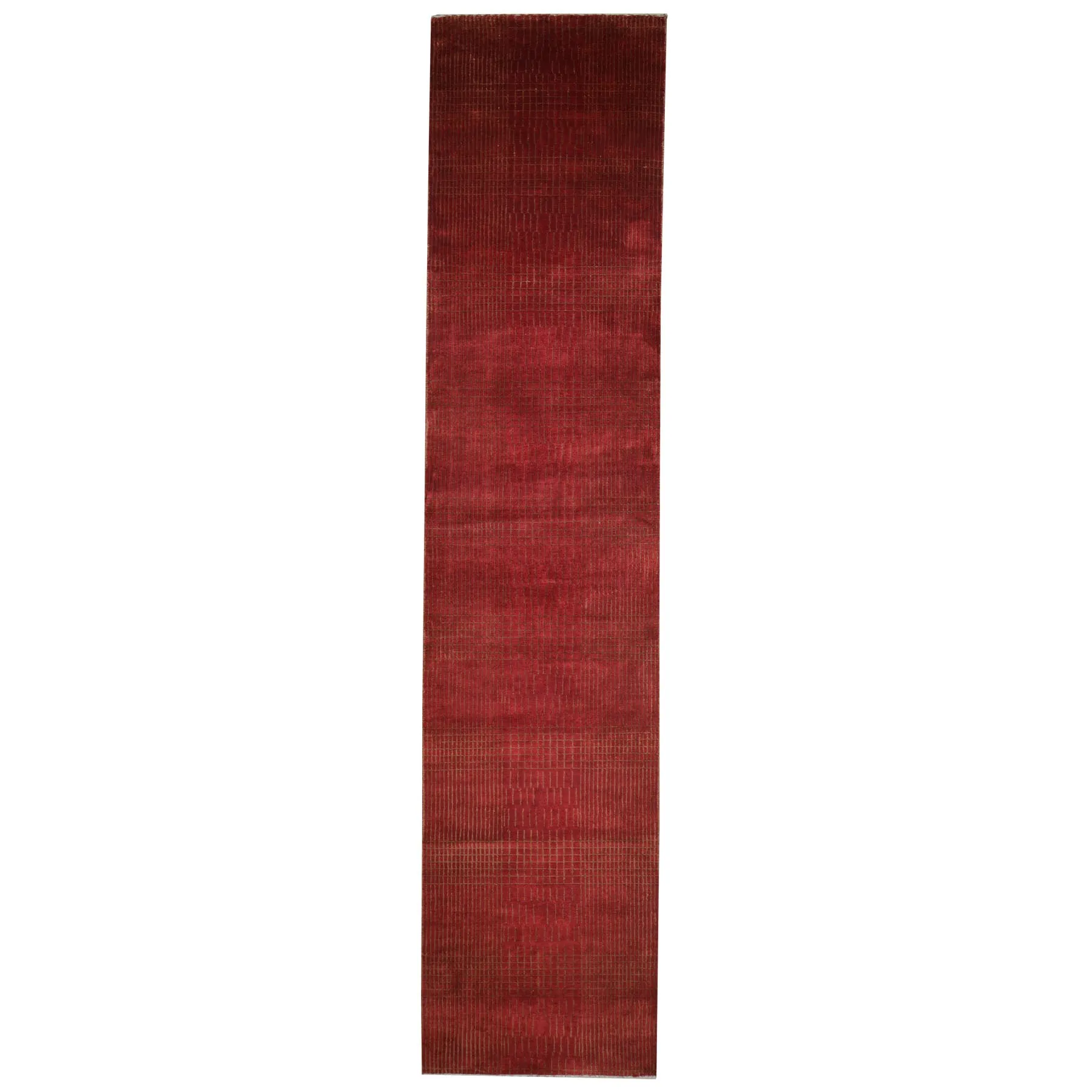 Hand-Knotted Modern Gabbeh Design Handmade 100% Wool Rug (Size 2.3 X 13.0) Cwral-4641