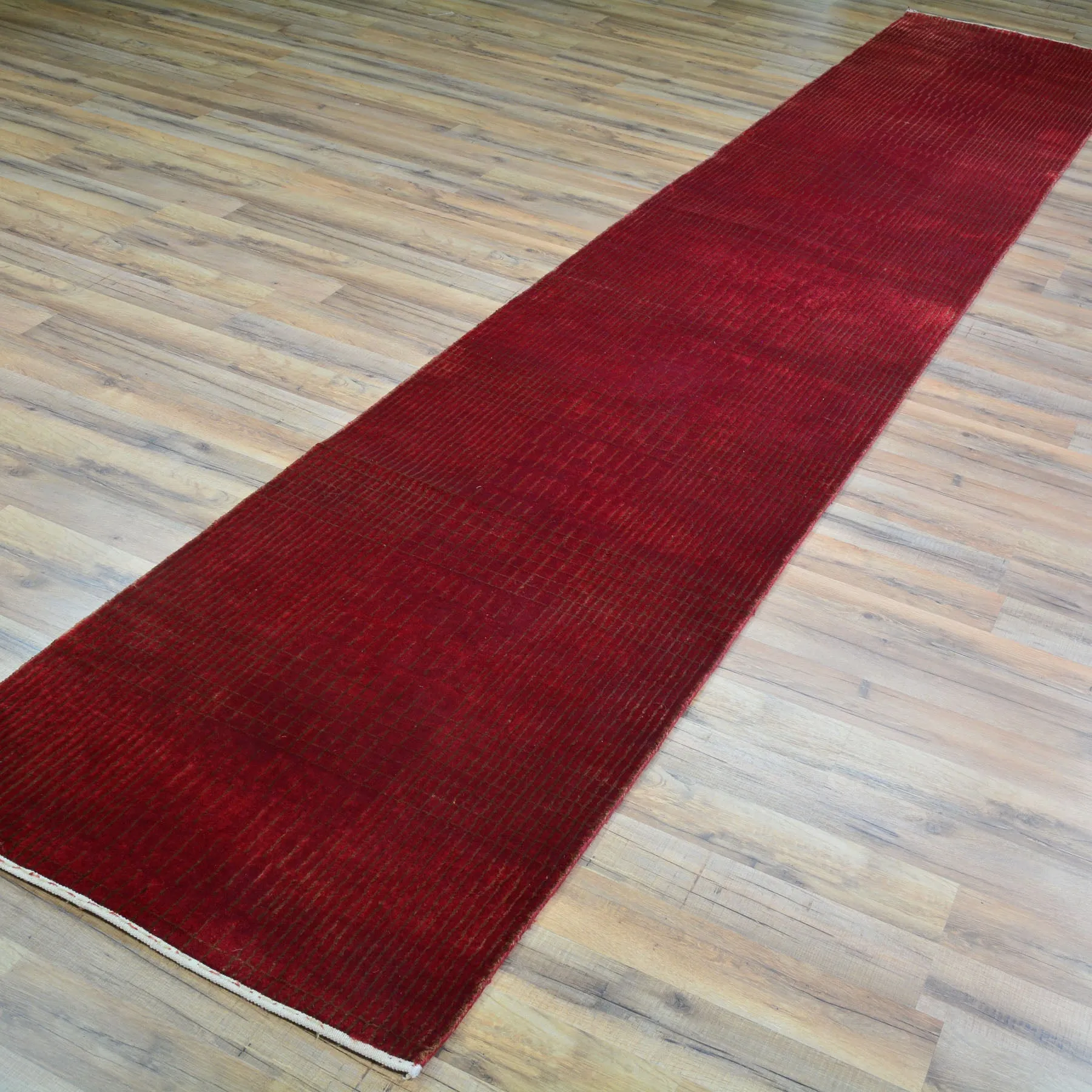 Hand-Knotted Modern Gabbeh Design Handmade 100% Wool Rug (Size 2.3 X 13.0) Cwral-4641