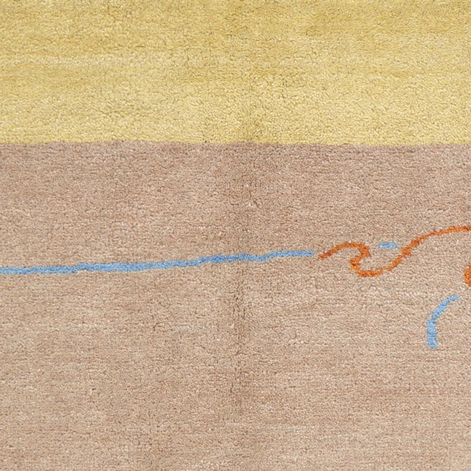 Hand-Knotted Modern Gabbeh Design Wool Area Rug (Size 4.11 X 4.11) Brral-6507