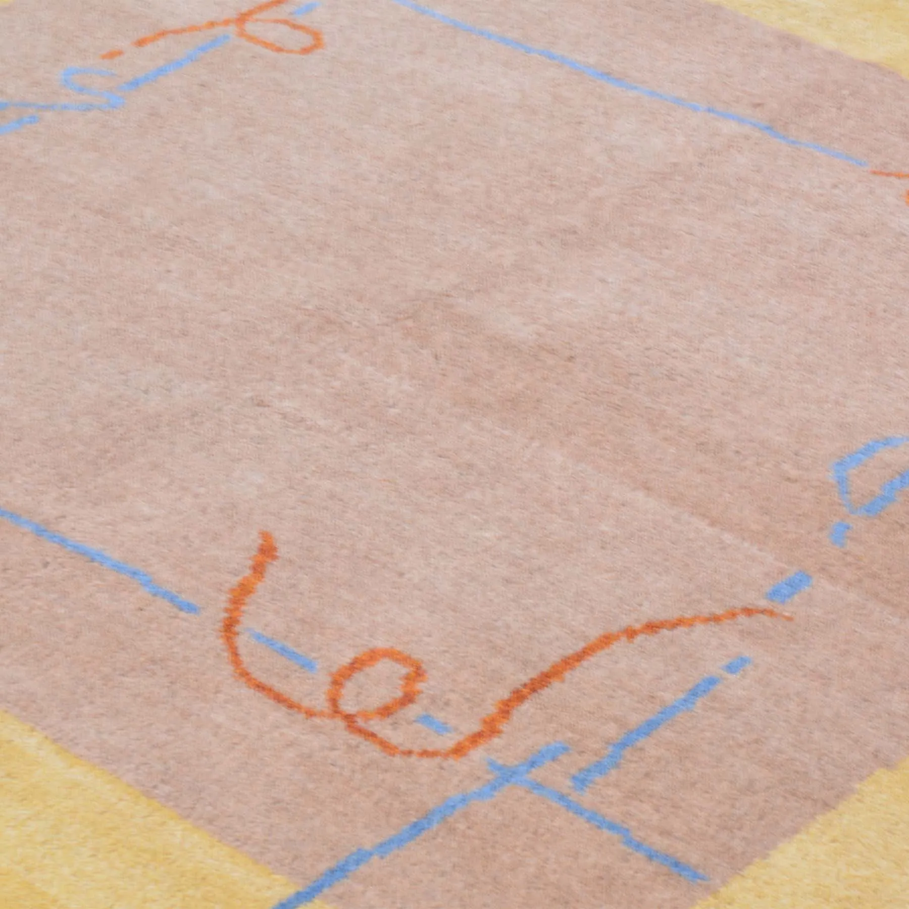 Hand-Knotted Modern Gabbeh Design Wool Area Rug (Size 4.11 X 4.11) Brral-6507