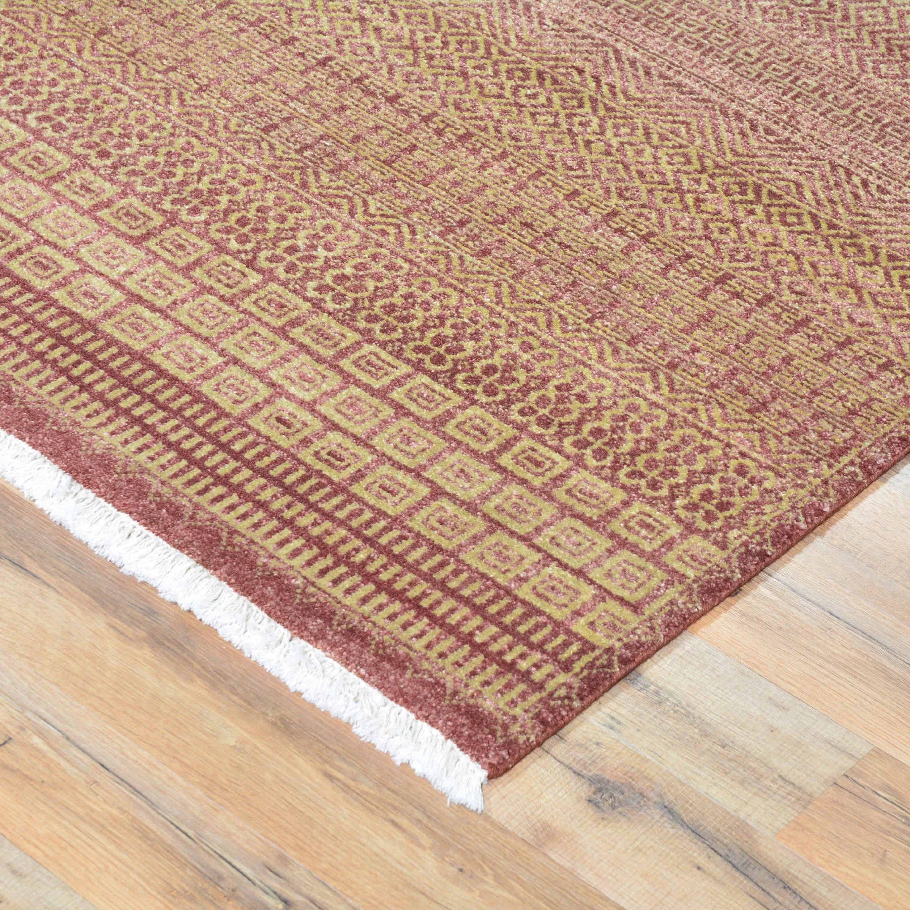 Hand-Knotted Modern Gabbeh Striped Design Wool Rug (Size 3.11 X 6.2) Brral-2370