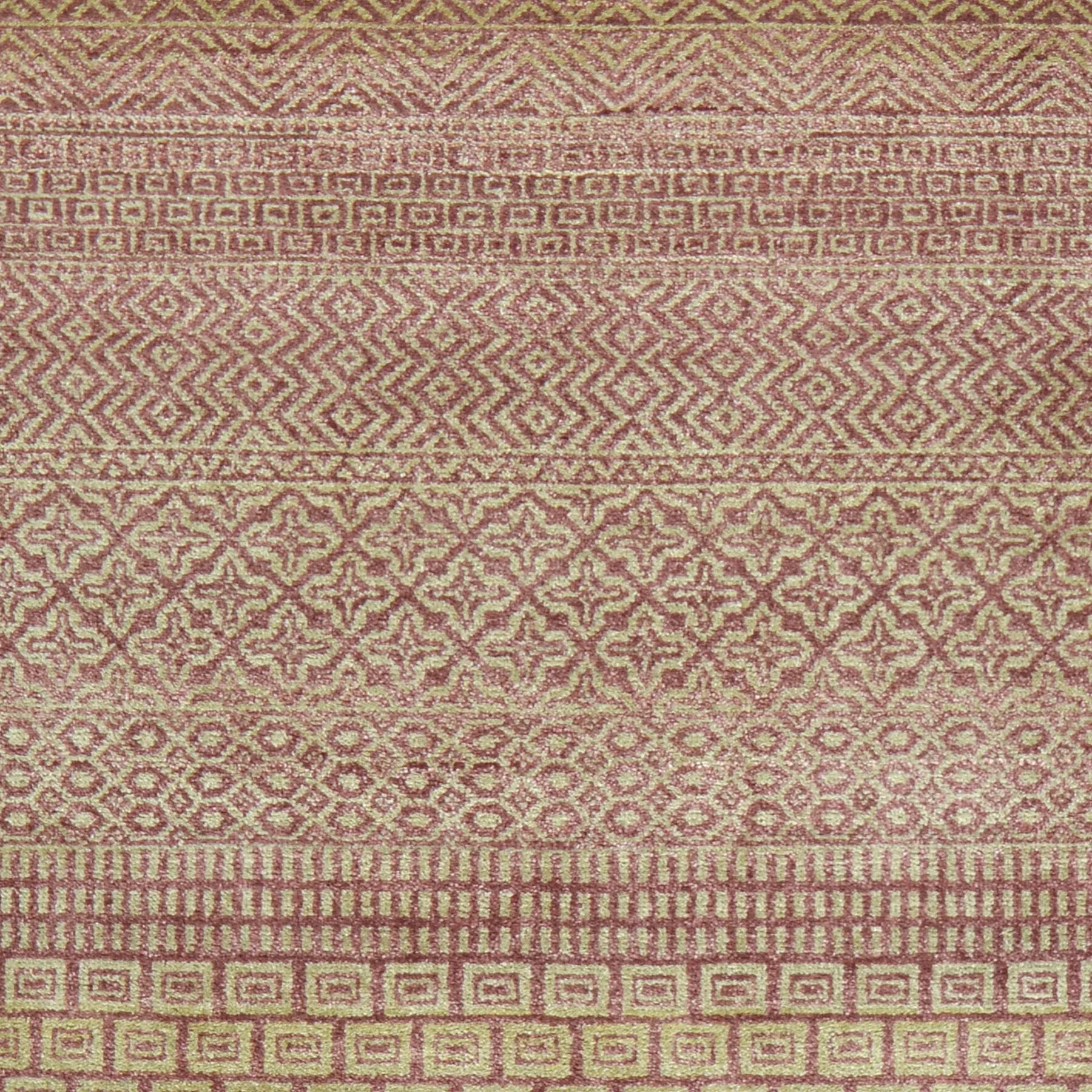 Hand-Knotted Modern Gabbeh Striped Design Wool Rug (Size 3.11 X 6.2) Brral-2370