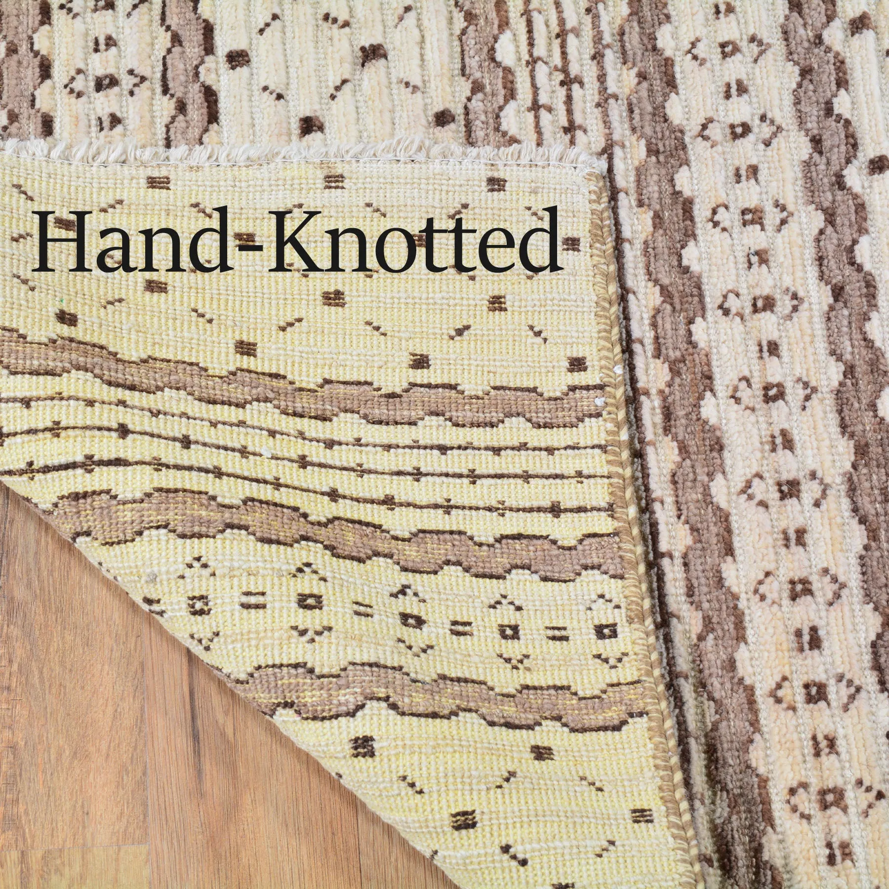 Hand-Knotted Modern Gabbeh Style Wool Rug (Size 4.7 X 6.7) Brral-807