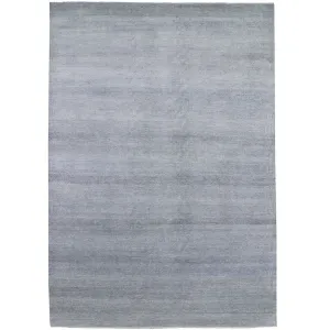 Hand-Knotted Modern Grass Design Handmade Contemporary Wool Rug (Size 10.0 X 14.1) Cwral-9873