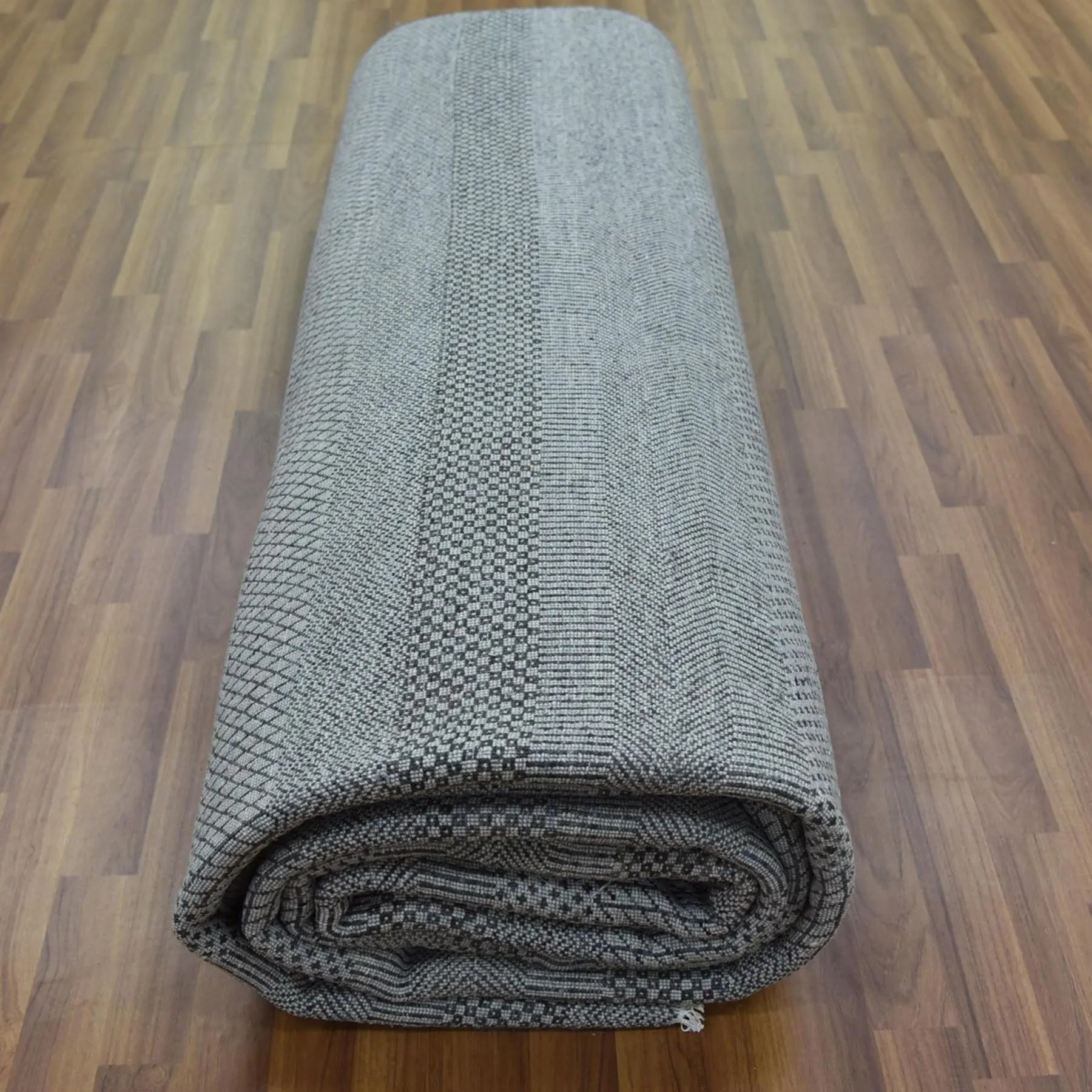 Hand-Knotted Modern Grass Design Handmade Contemporary Wool Rug (Size 10.0 X 14.1) Cwral-9873