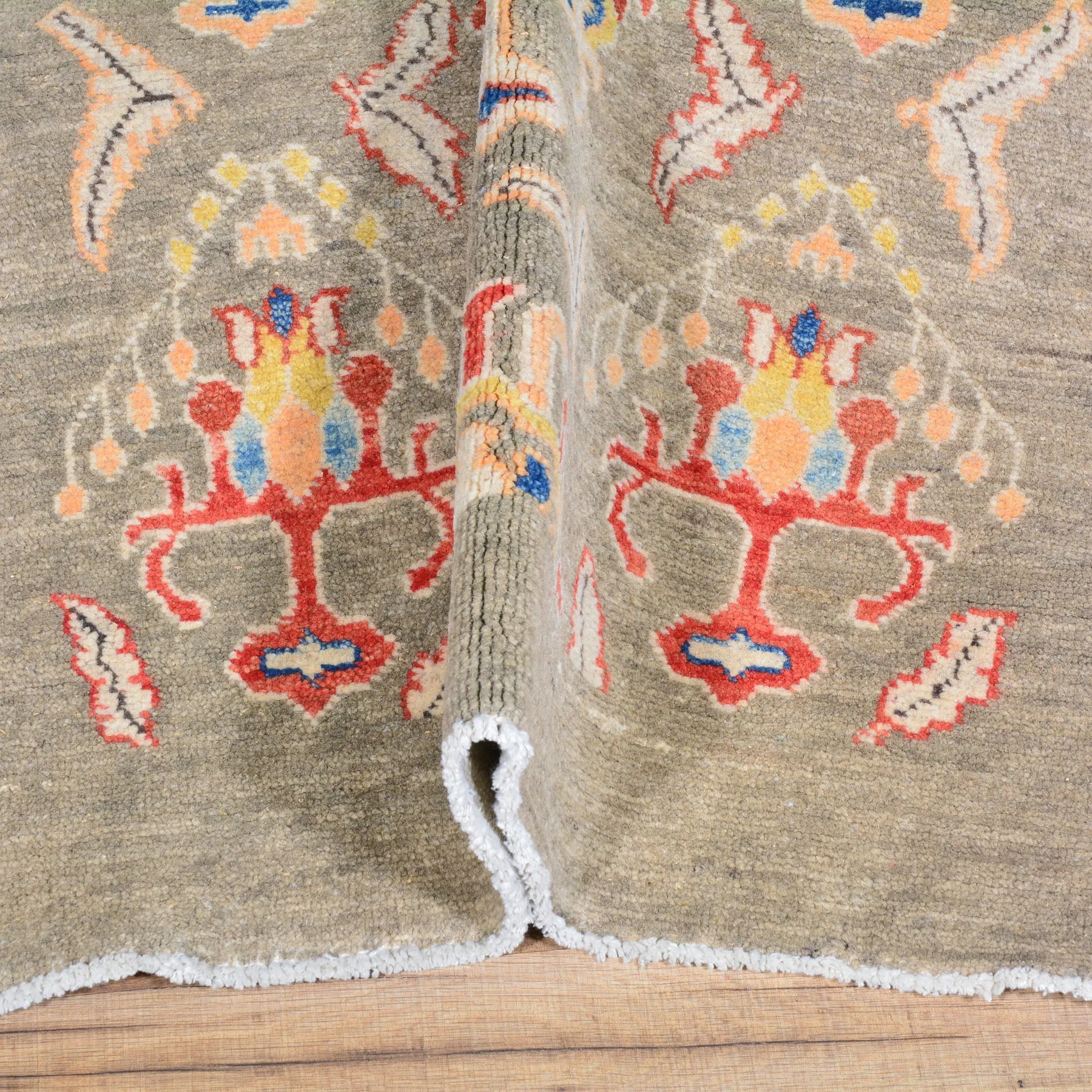 Hand-Knotted Modern Kazak Design 100% Wool Rug Handmade (Size 2.7 X 9.8) Brral-1845