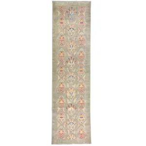 Hand-Knotted Modern Kazak Design 100% Wool Rug Handmade (Size 2.7 X 9.8) Brral-1845
