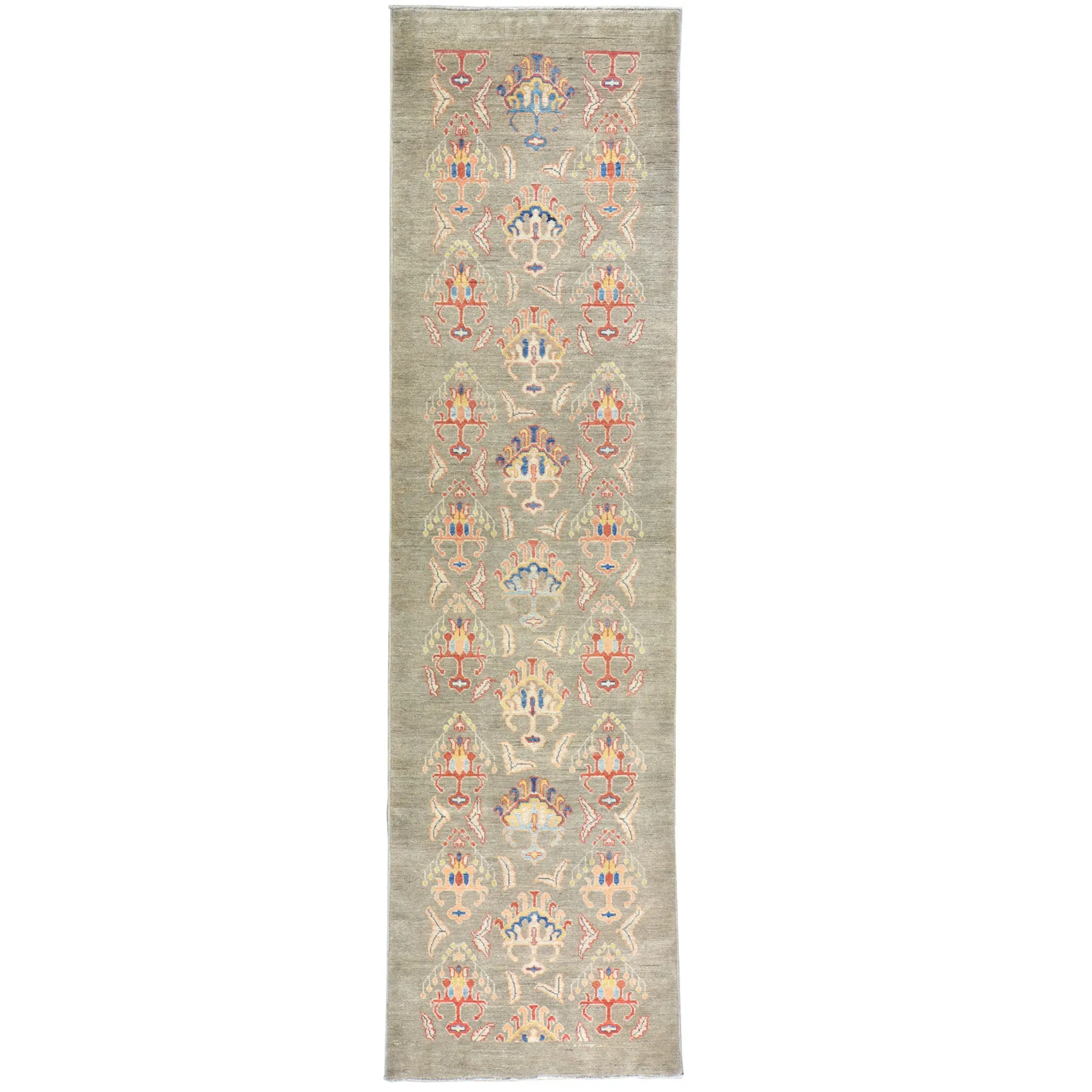 Hand-Knotted Modern Kazak Design 100% Wool Rug Handmade (Size 2.7 X 9.8) Brral-1845