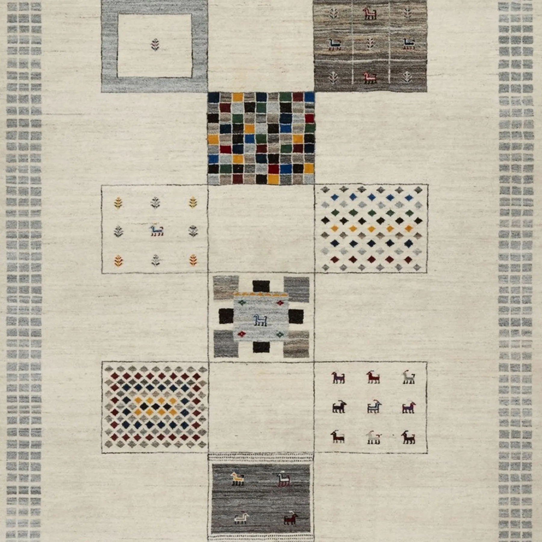 Hand-Knotted Modern Lori Gabbeh Design Wool Handmade Rug (Size 6.2 x 9.3) Cwral-11106