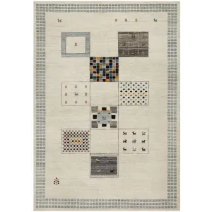 Hand-Knotted Modern Lori Gabbeh Design Wool Handmade Rug (Size 6.2 x 9.3) Cwral-11106
