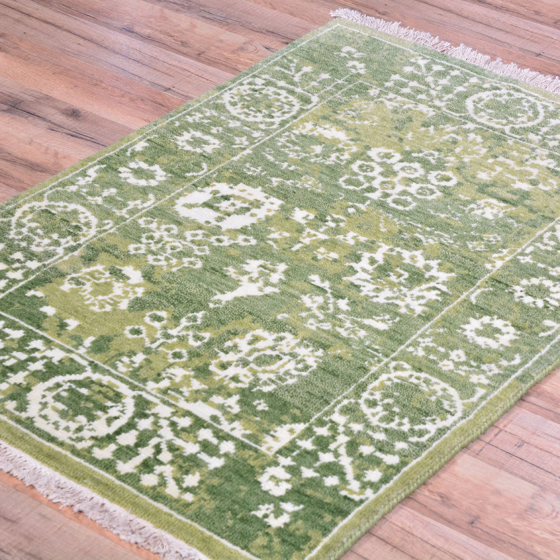Hand-Knotted Oriental Design Handmade Wool Rug (Size 2.1 X 3.1) Cwral-7998