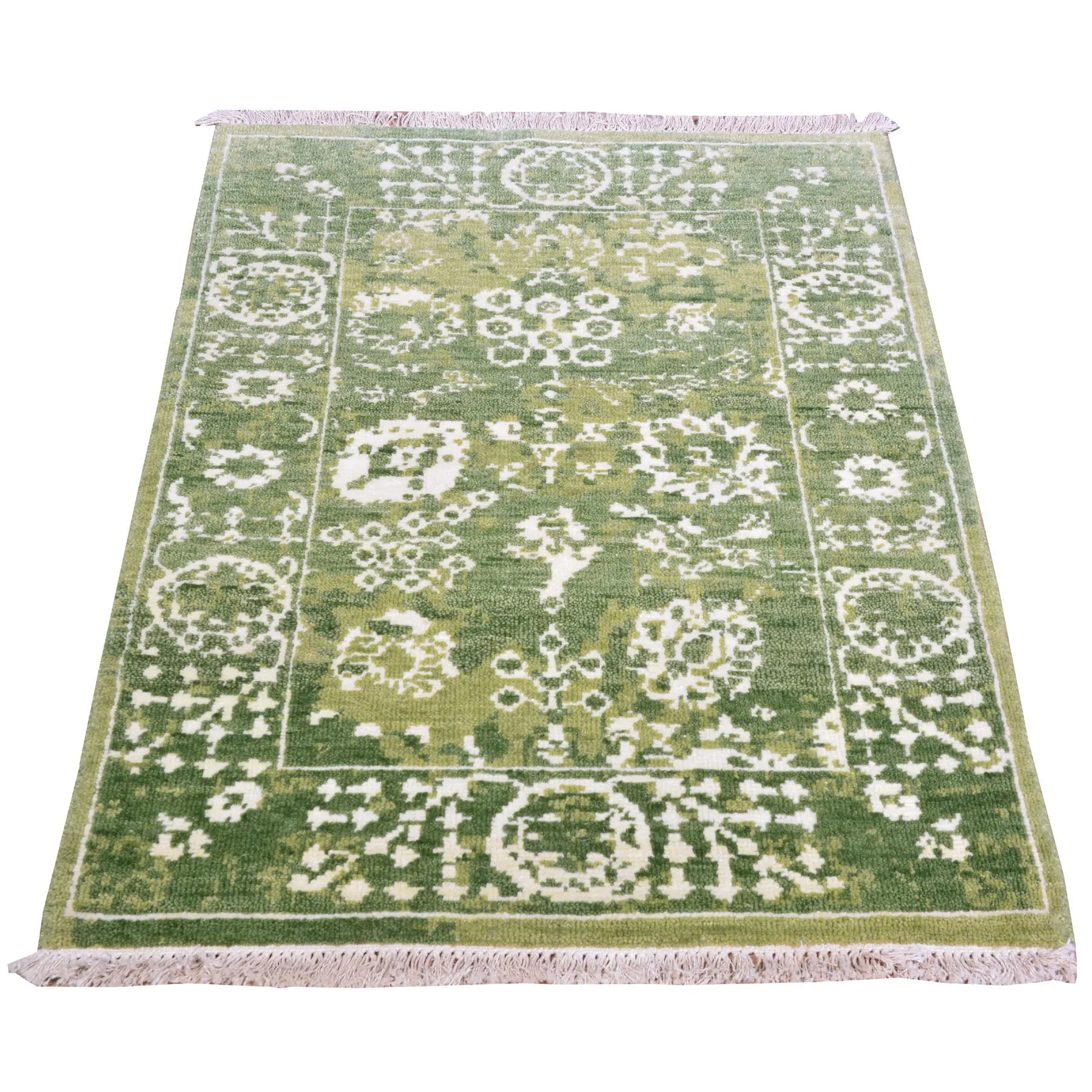 Hand-Knotted Oriental Design Handmade Wool Rug (Size 2.1 X 3.1) Cwral-7998
