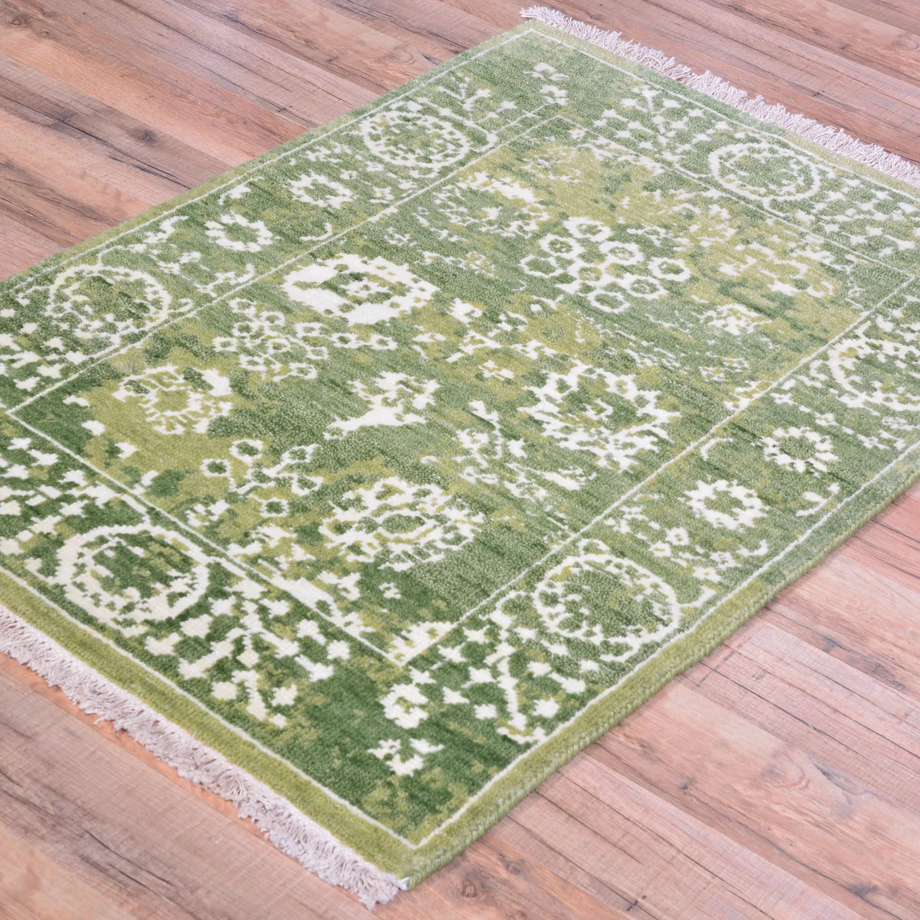 Hand-Knotted Oriental Design Handmade Wool Rug (Size 2.1 X 3.1) Cwral-7998