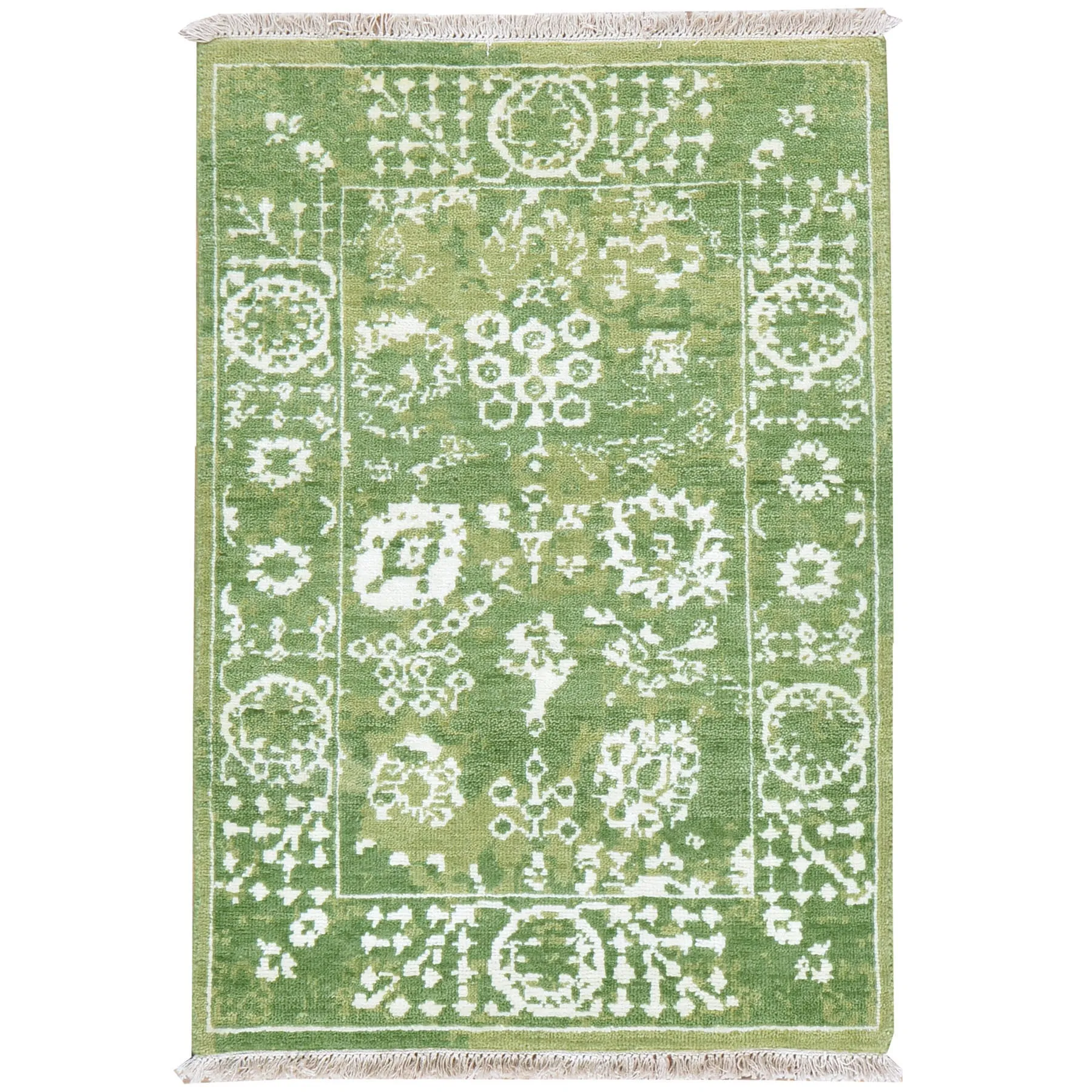 Hand-Knotted Oriental Design Handmade Wool Rug (Size 2.1 X 3.1) Cwral-7998