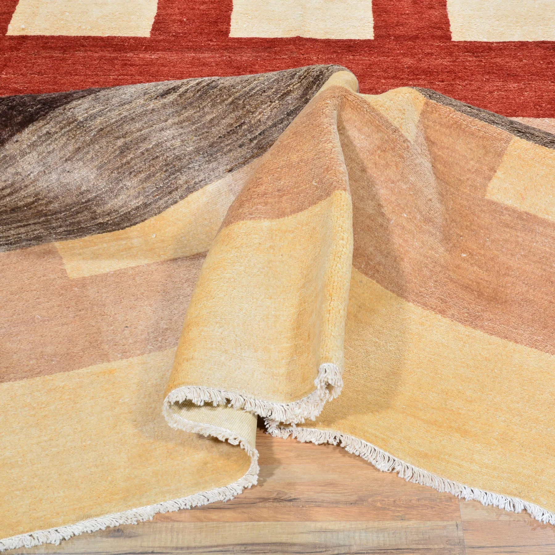 Hand-Knotted Oriental Gabbeh Persian Design Handmade Rug (Size 6.5 X 9.9) Cwral-6585