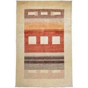 Hand-Knotted Oriental Gabbeh Persian Design Handmade Rug (Size 6.5 X 9.9) Cwral-6585