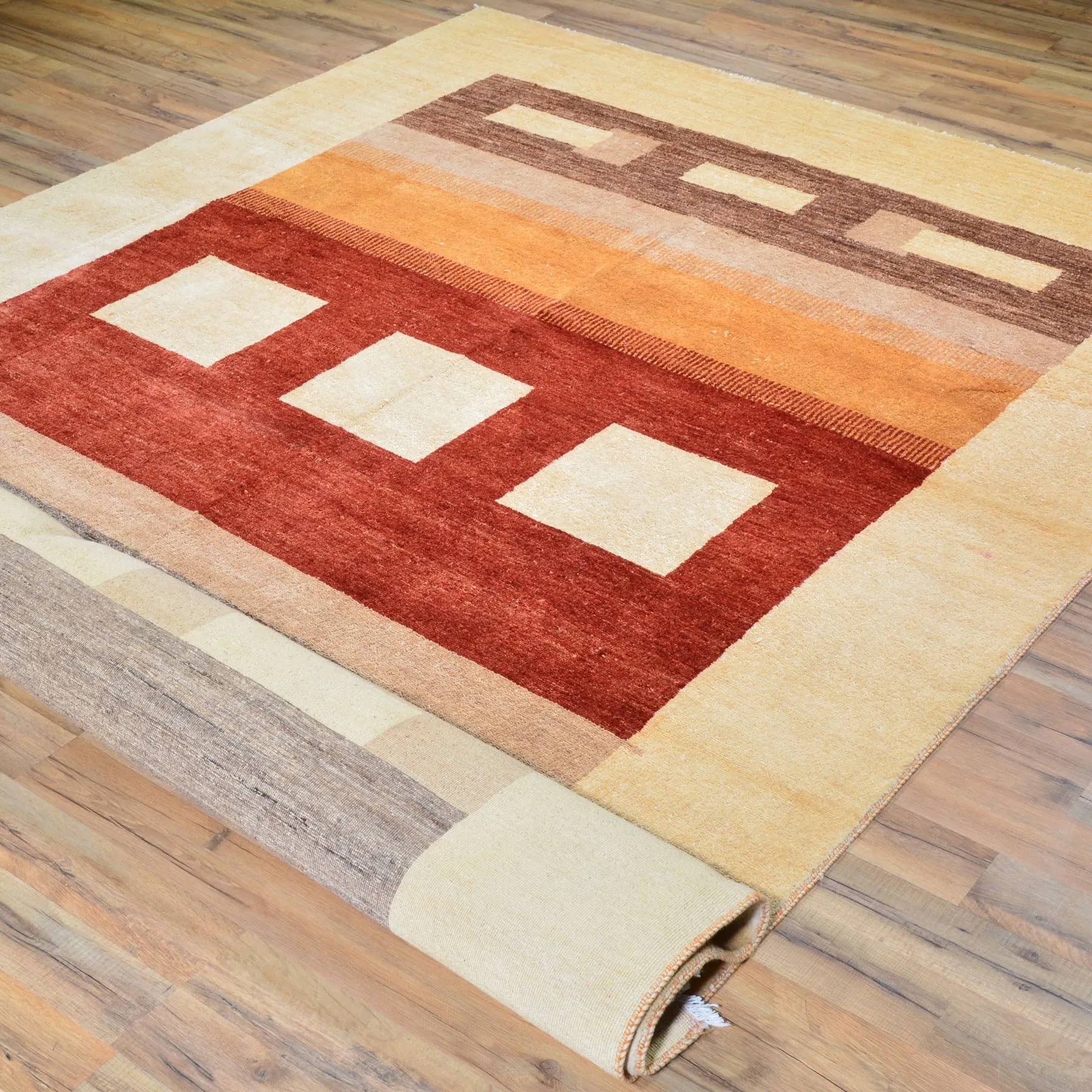 Hand-Knotted Oriental Gabbeh Persian Design Handmade Rug (Size 6.5 X 9.9) Cwral-6585
