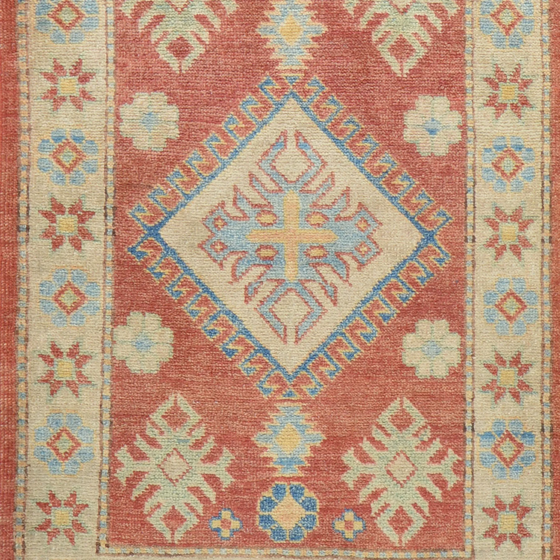 Hand-Knotted Oriental Kazak Tribal Design Handmade Wool Rug (Size 2.3 X 3.2) Cwral-7911