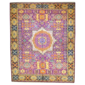 Hand-Knotted Oriental Mamluk Design Wool Rug (Size 9.9 X 13.11) Brral-6447