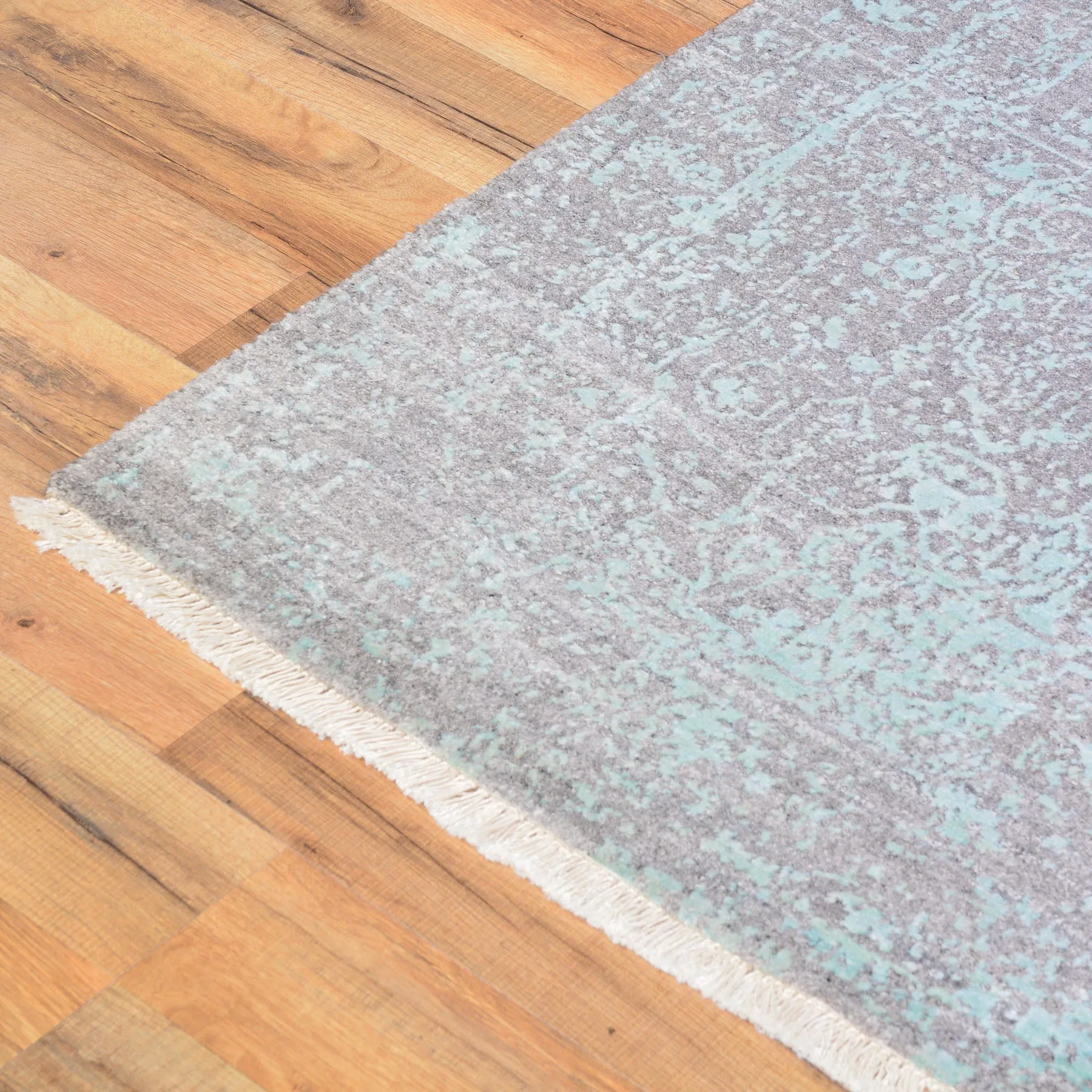 Hand-Knotted Oriental Modern Design Handmade Wool & Silk  Rug (Size 2.0 X 3.1) Cwral-8007