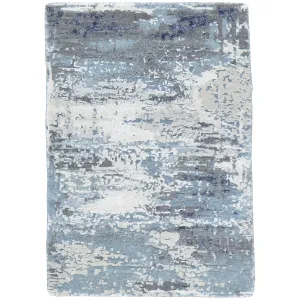 Hand-Knotted Oriental Modern Design Handmade Wool & Silk  Rug (Size 2.1 X 3.0) Cwral-8430